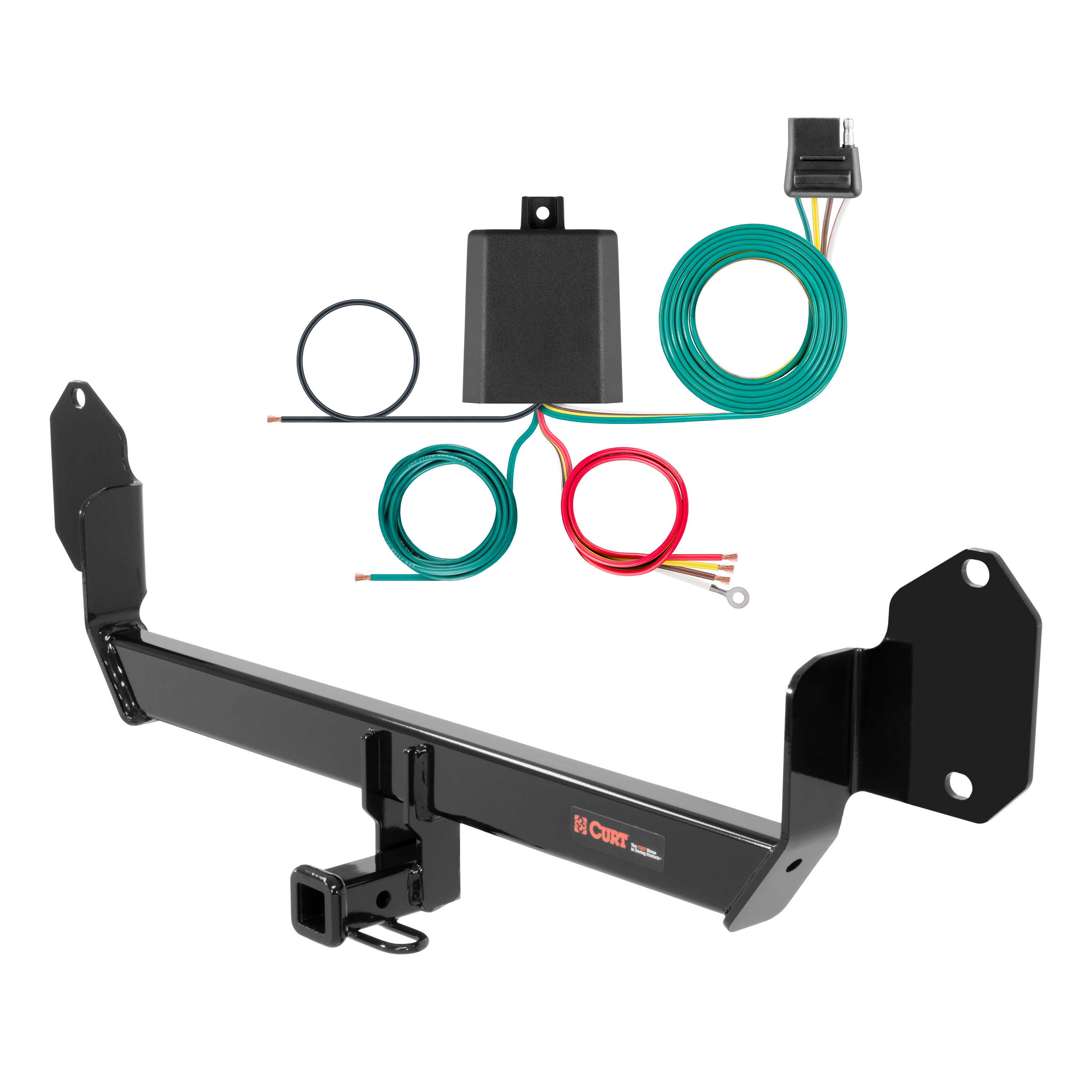 14 - 19 Mercury Cooper Base, hatchback, excluding with spare tire Curt 1-1/4", Class 1 Trailer Tow Hitch + 4-flat Wiring Kit 11417 thumbnail 0