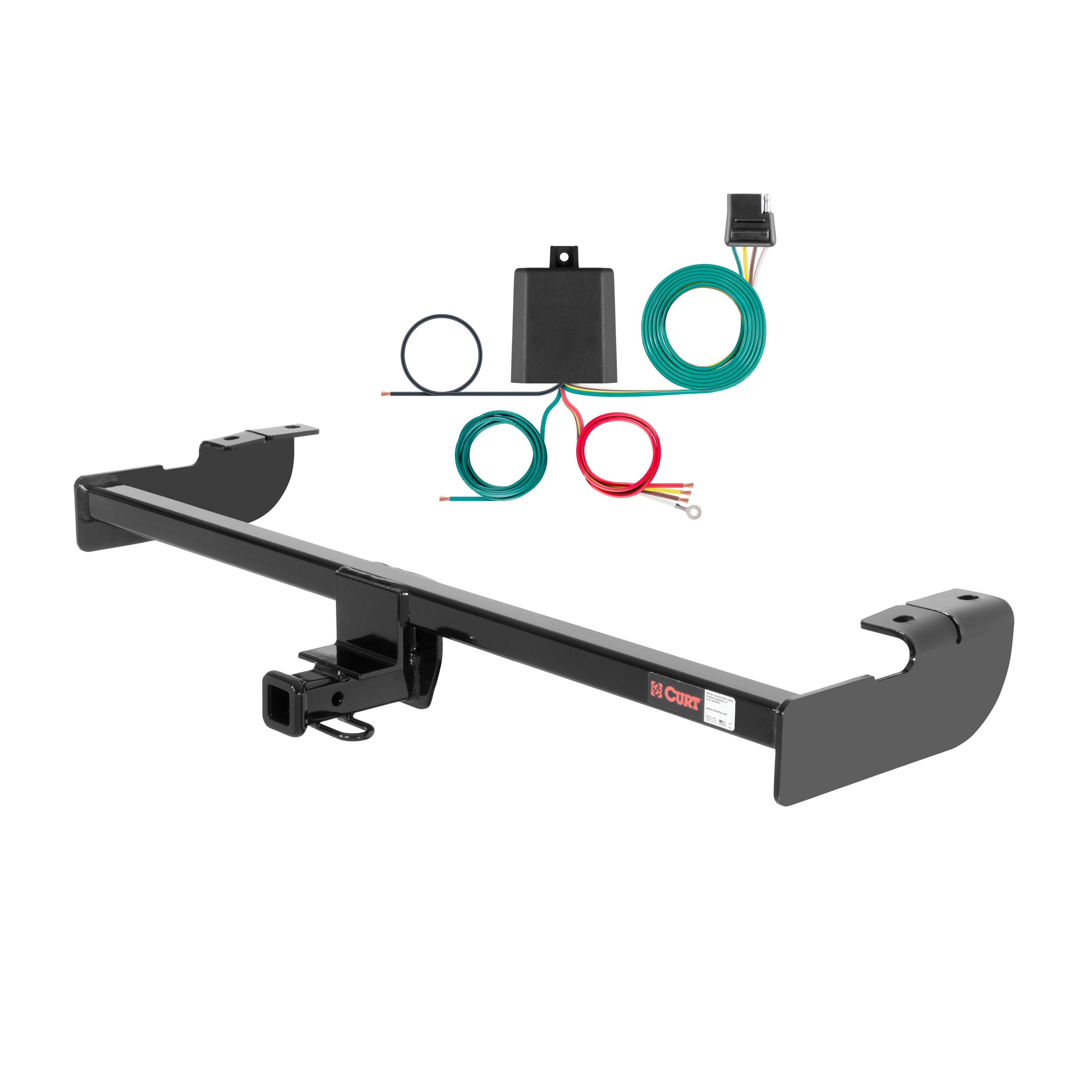 04 - 06 Scion xA Curt 1-1/4", Class 1 Trailer Tow Hitch + 4-flat Wiring Kit 11488 thumbnail 0