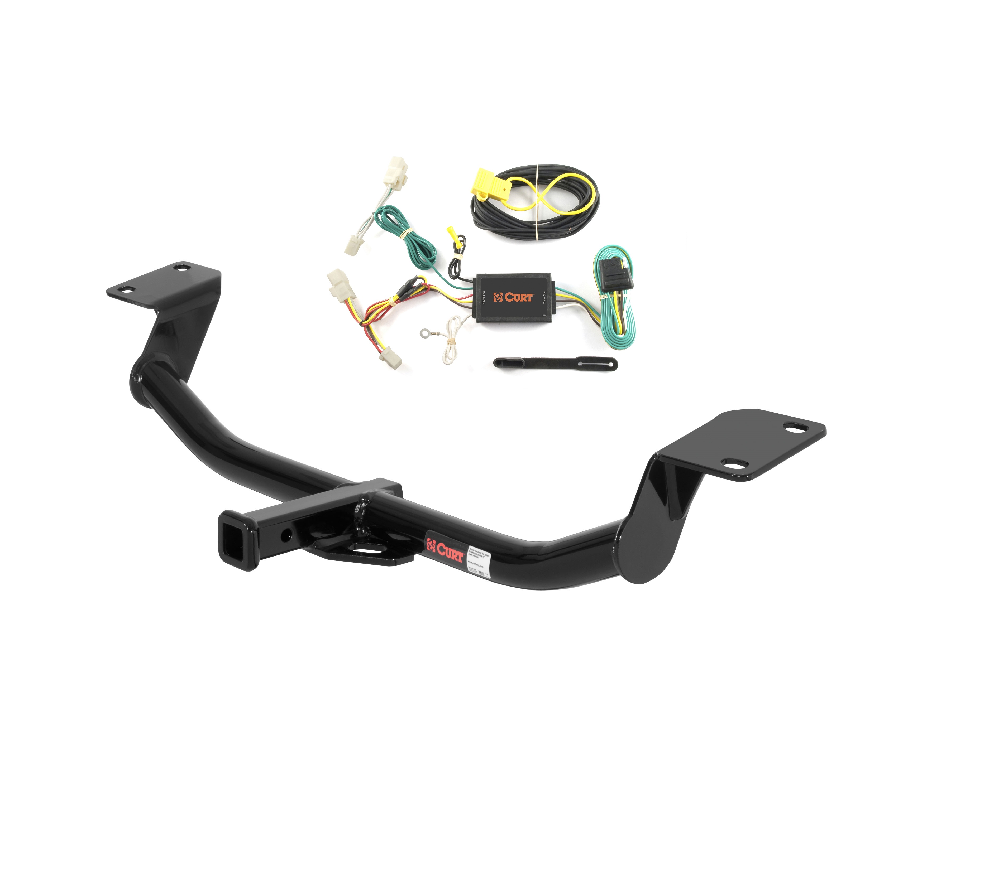 09 - 10 Pontiac Vibe GT Curt 1-1/4", Class 2 Trailer Tow Hitch + 4-flat Wiring Kit 12221 thumbnail 0