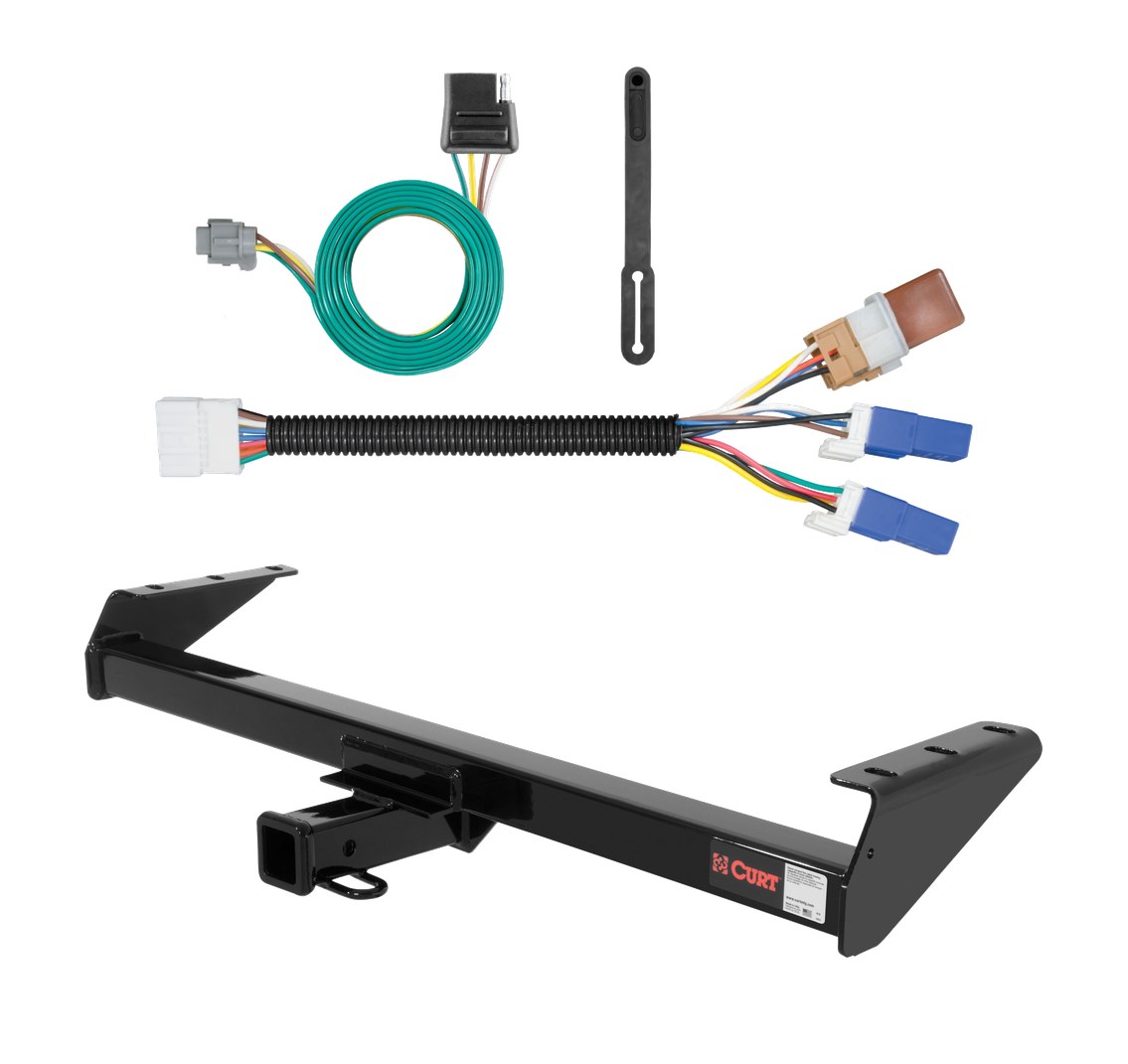2005 - 2026 Nissan Frontier Curt 2", Class 3 Trailer Tow Hitch + 4-flat Wiring Kit 13241-1 thumbnail 0
