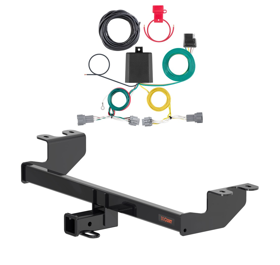 2023 - 2026 Nissan Ariya Curt 2", Class 3 Trailer Tow Hitch + 4-flat Wiring Kit 13588 thumbnail 0
