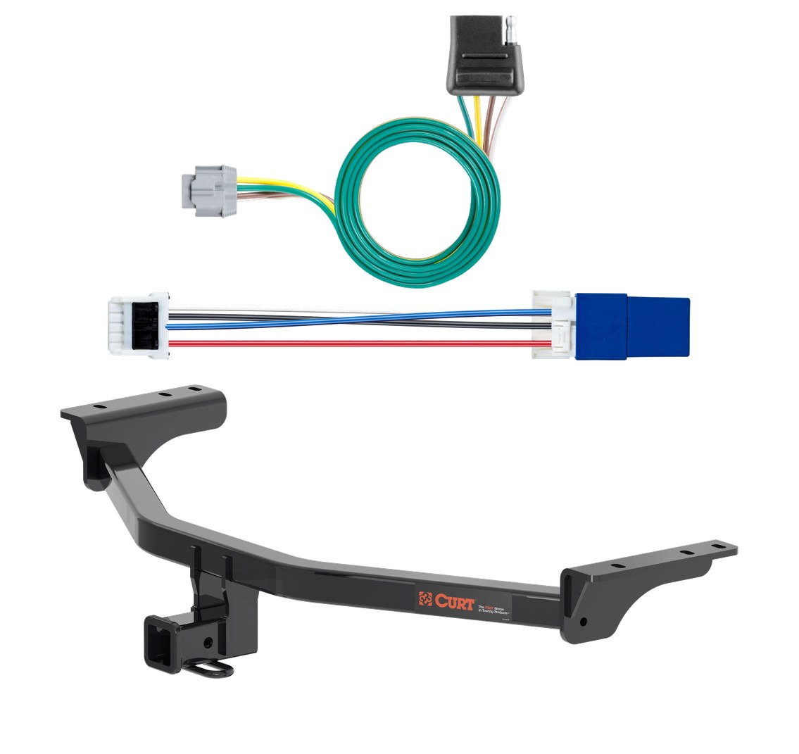 2022 - 2026 Nissan Pathfinder Curt 2", Class 3 Trailer Tow Hitch + 4-flat Wiring Kit 13512 thumbnail 0