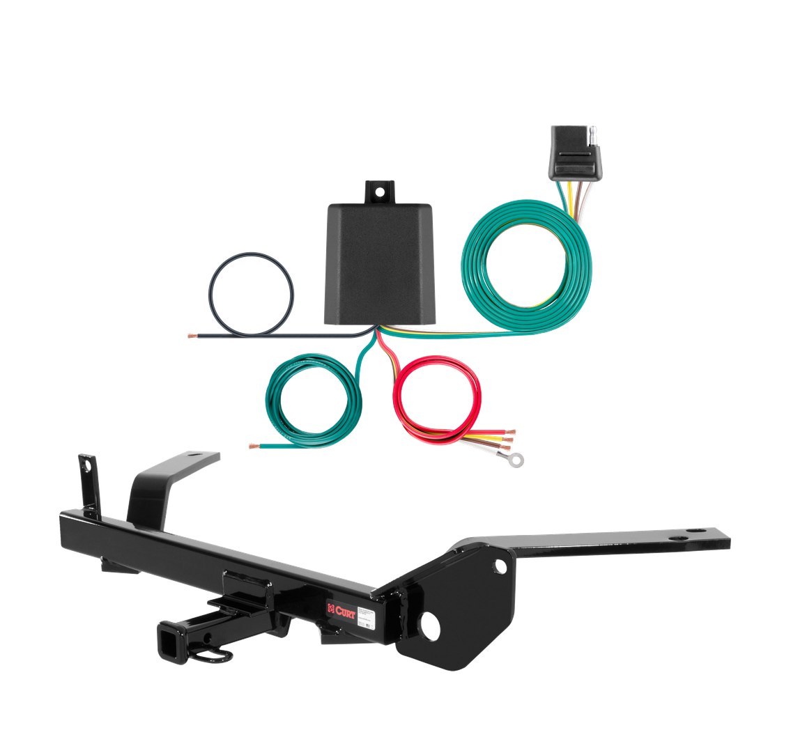 1986 - 1995 Mercury Sable Wagon, excluding dual exhaust Curt 1-1/4", Class 2 Trailer Tow Hitch + 4-flat Wiring Kit 12232 thumbnail 0