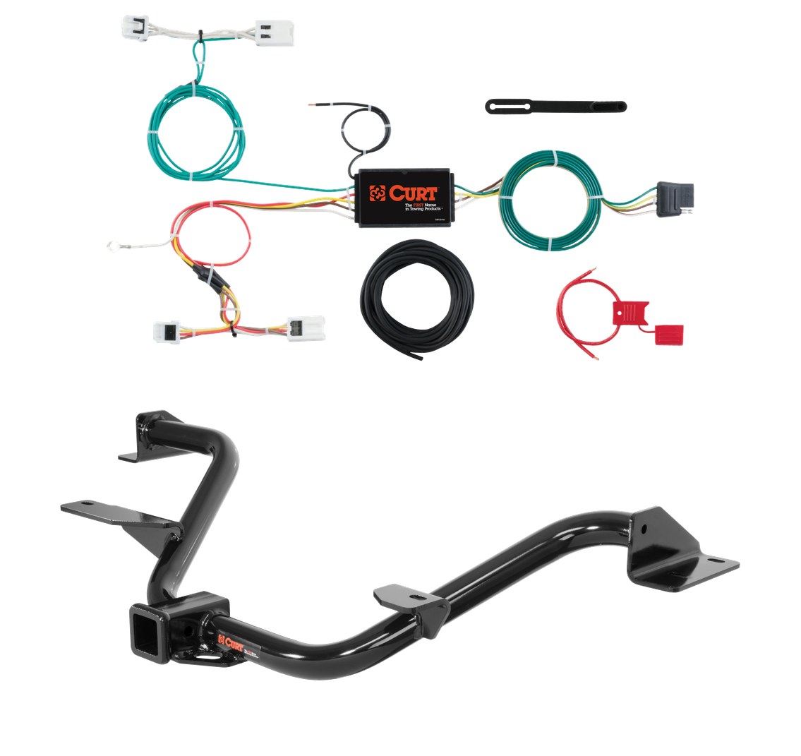 2013 - 2021 Nissan NV200 Curt 2", Class 3 Trailer Tow Hitch + 4-flat Wiring Kit 13165 thumbnail 0
