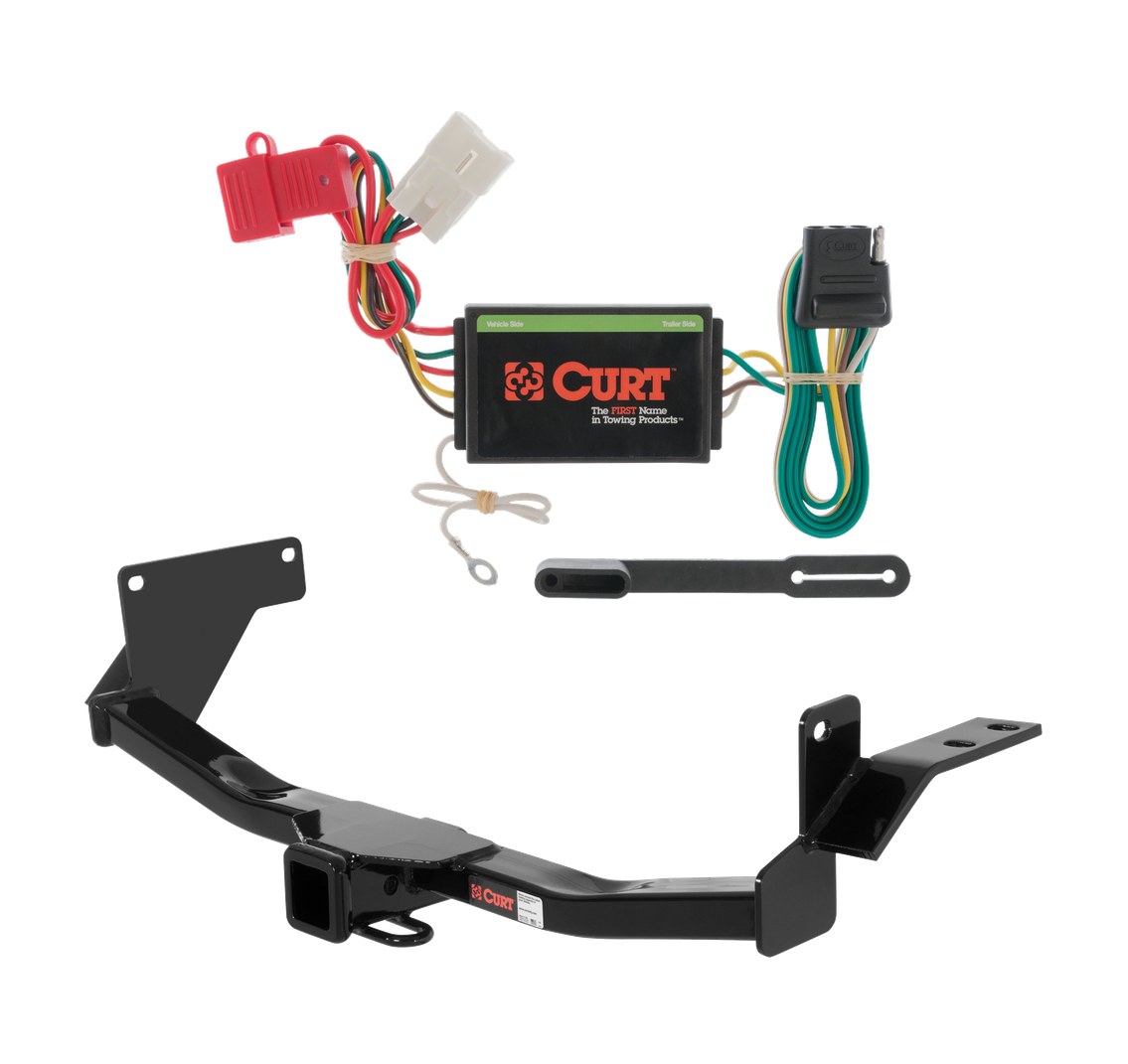 2004 - 2005 Mitsubishi Endeavor Curt 2", Class 3 Trailer Tow Hitch + 4-flat Wiring Kit 13569 thumbnail 0