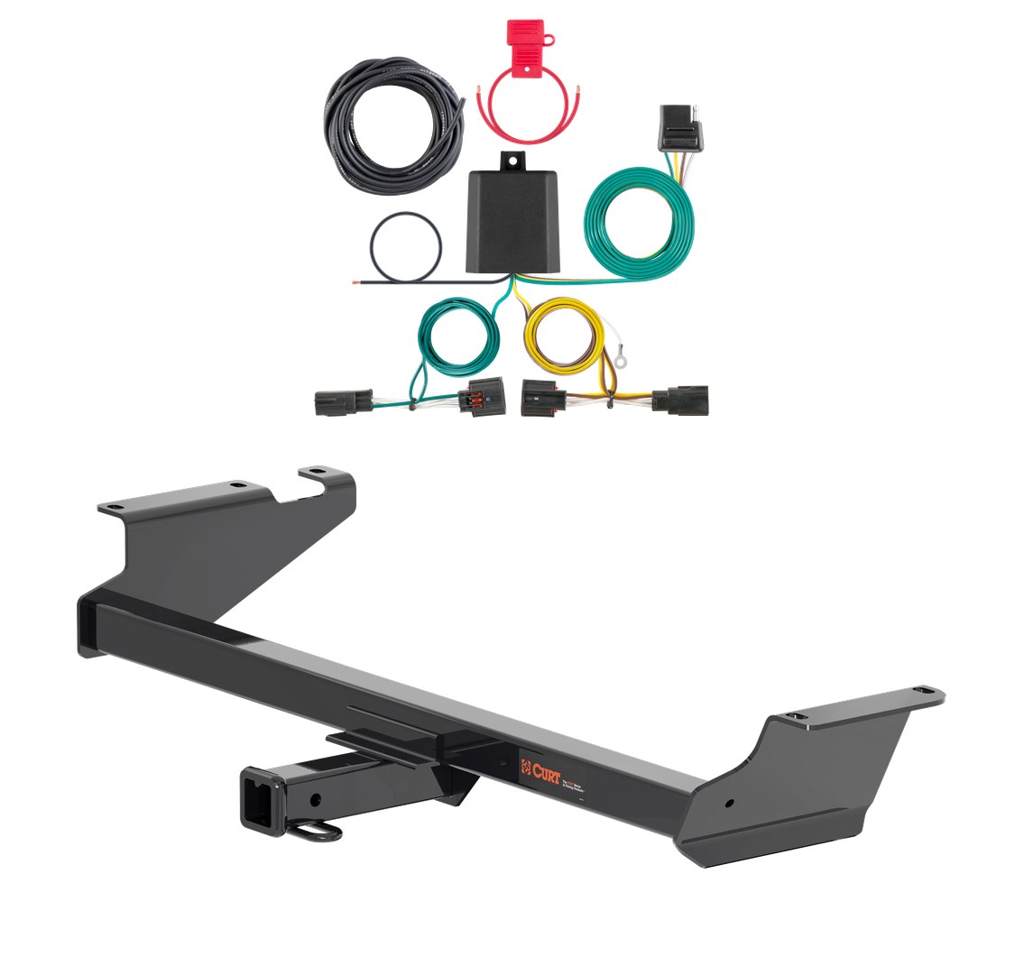 2012 - 2015 RAM C/V Cargo van Curt 2", Class 3 Trailer Tow Hitch + 4-flat Wiring Kit 13364 thumbnail 0
