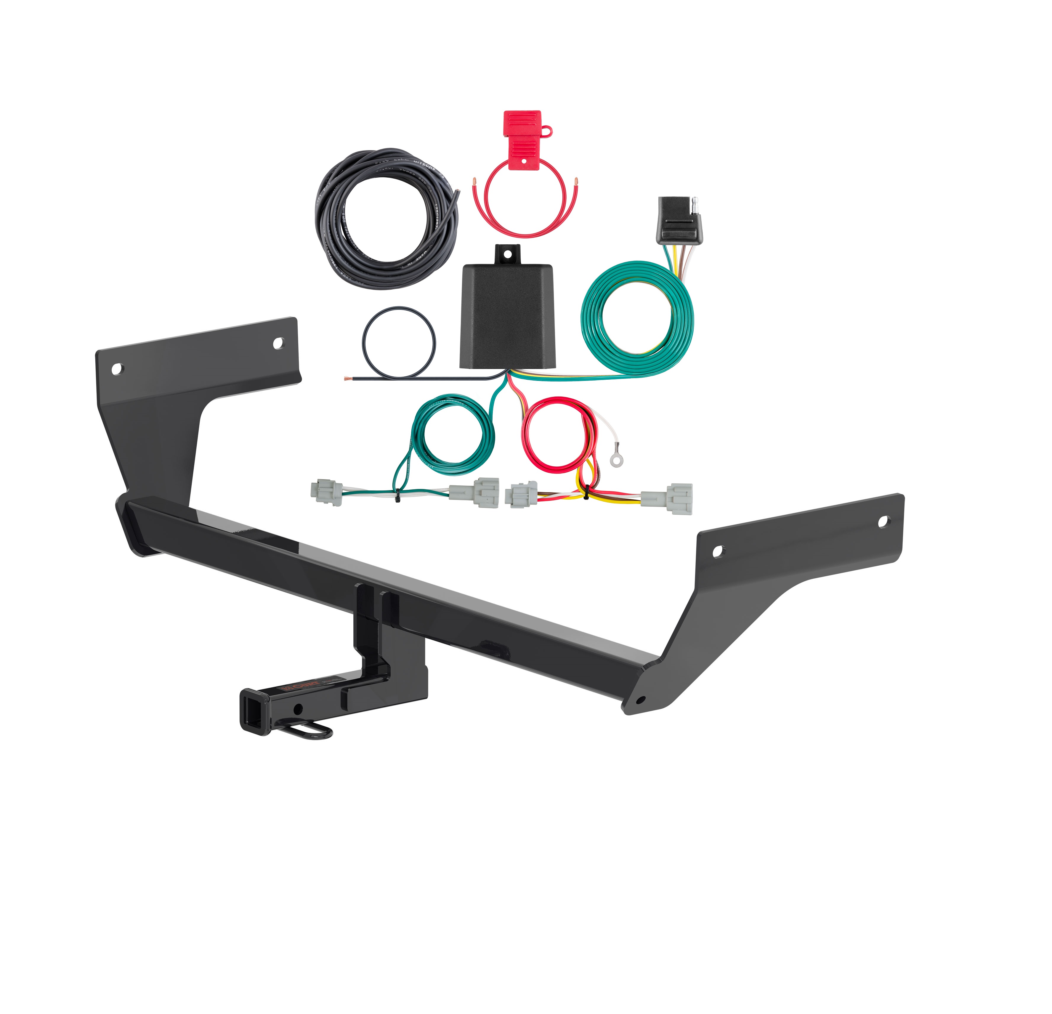 21 - 24 Nissan Rogue Curt 1-1/4", Class 2 Trailer Tow Hitch + 4-flat Wiring Kit 12202 thumbnail 0