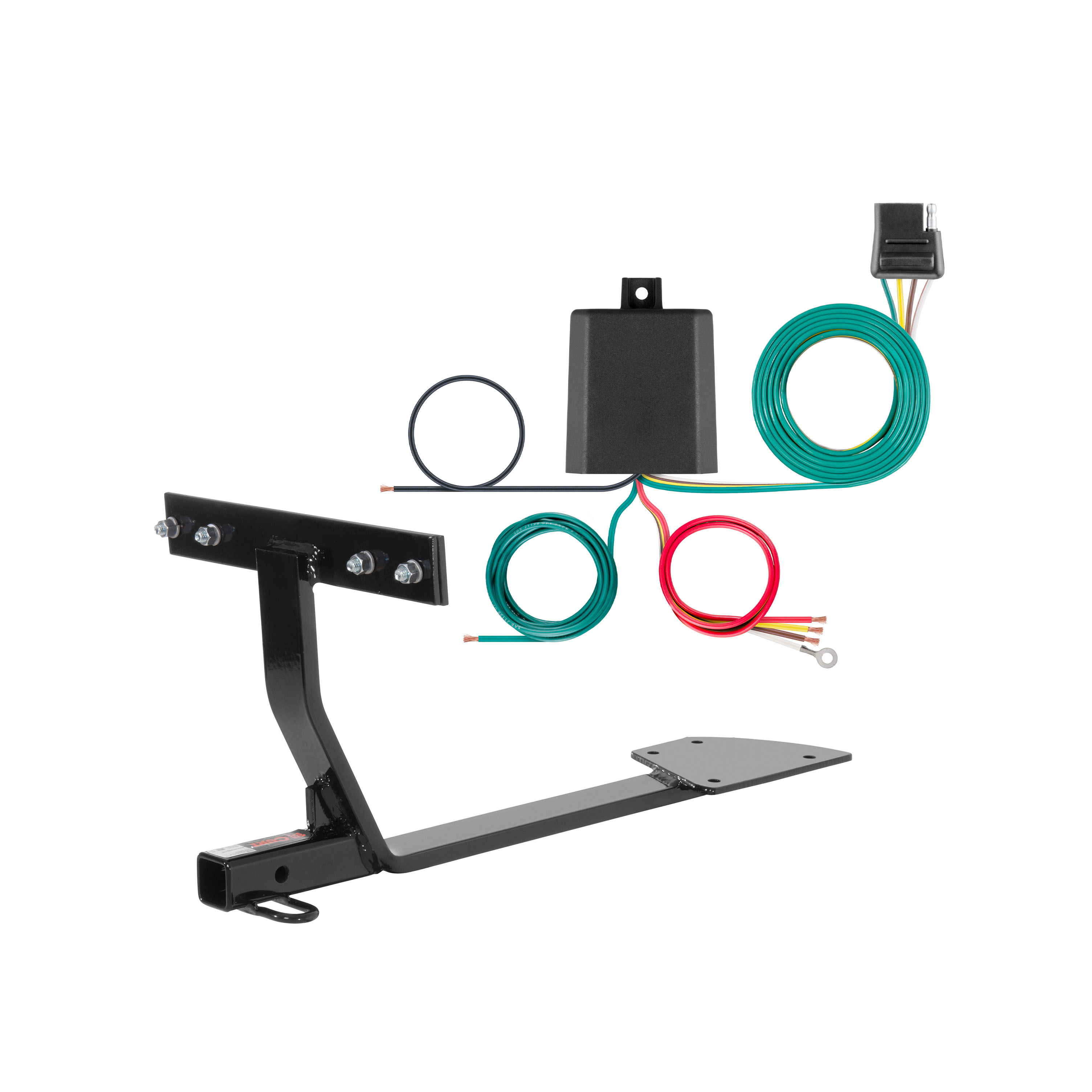 88 - 93 Mercedes-Benz 190E Curt 1-1/4", Class 1 Trailer Tow Hitch + 4-flat Wiring Kit 11721 thumbnail 0