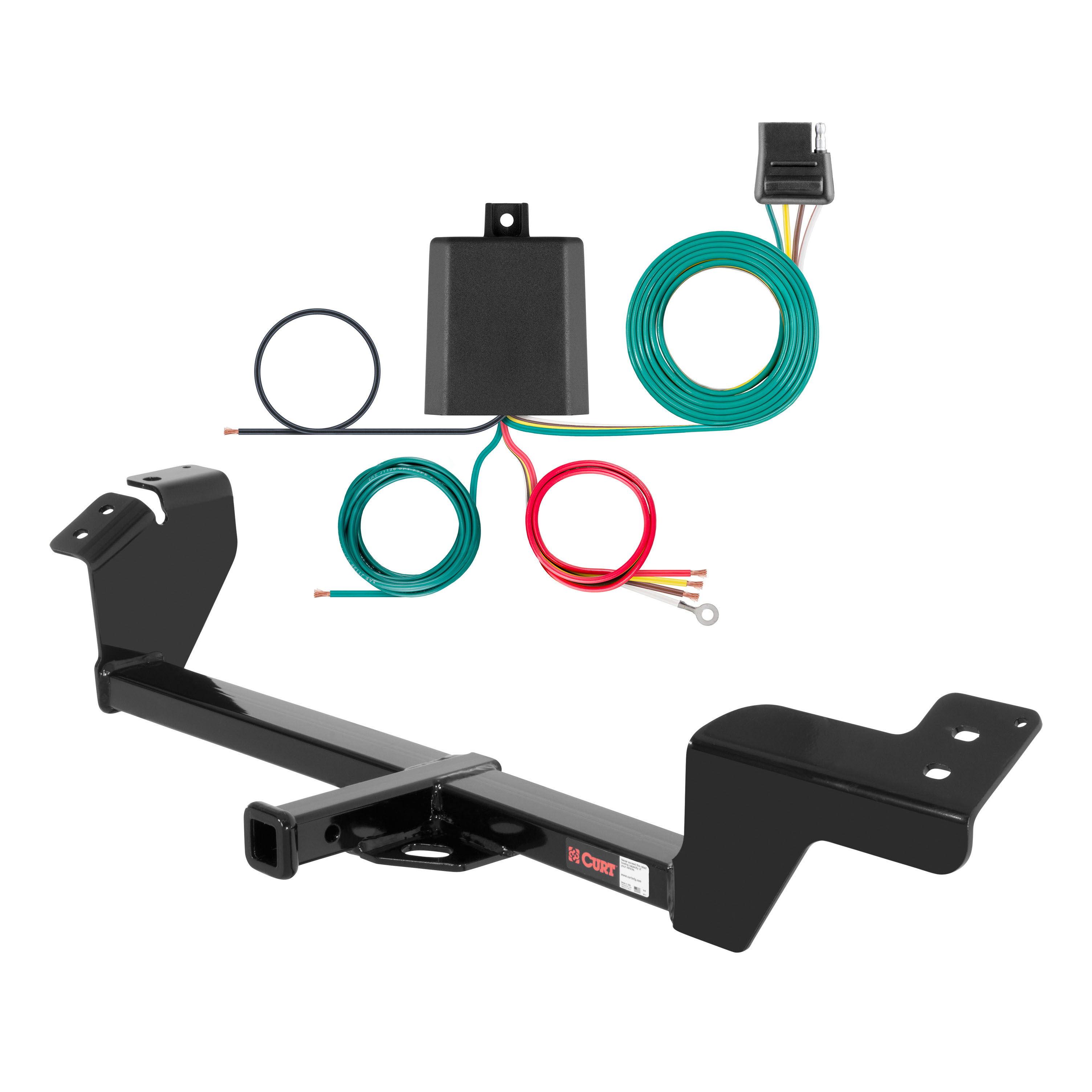 07 - 08 Mitsubishi Galant 2.4L single exhaust Curt 1-1/4", Class 1 Trailer Tow Hitch + 4-flat Wiring Kit 11462 thumbnail 0