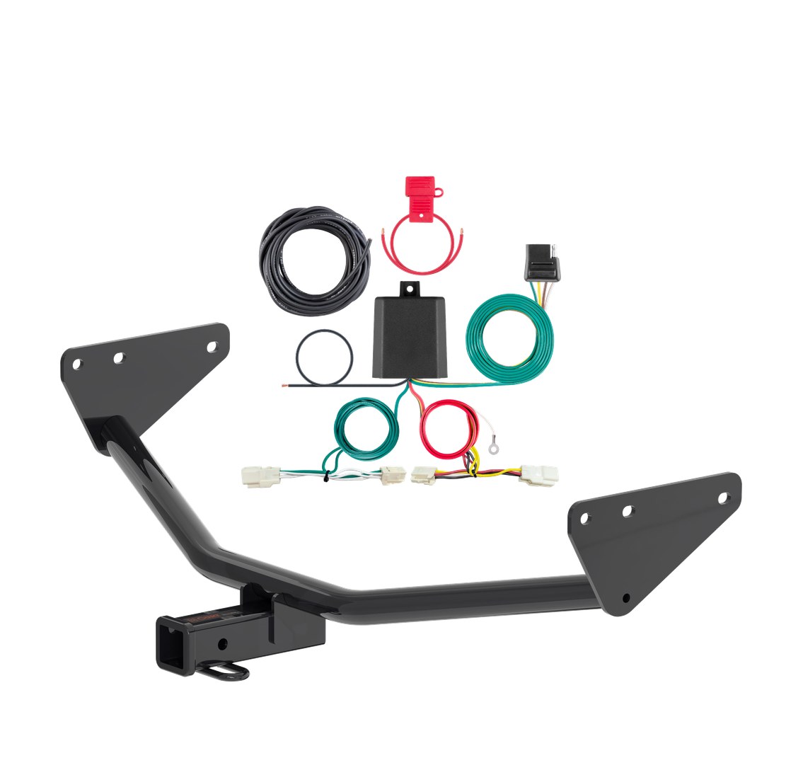 2022 - 2026 Mitsubishi Outlander Curt 2", Class 3 Trailer Tow Hitch + 4-flat Wiring Kit 13487 thumbnail 0