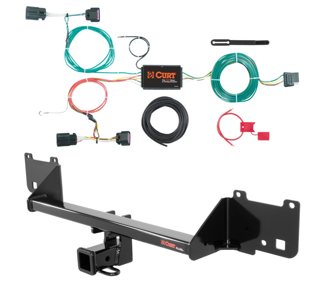 2015 - 2022 RAM ProMaster City Curt 2", Class 3 Trailer Tow Hitch + 4-flat Wiring Kit 13215 thumbnail 0