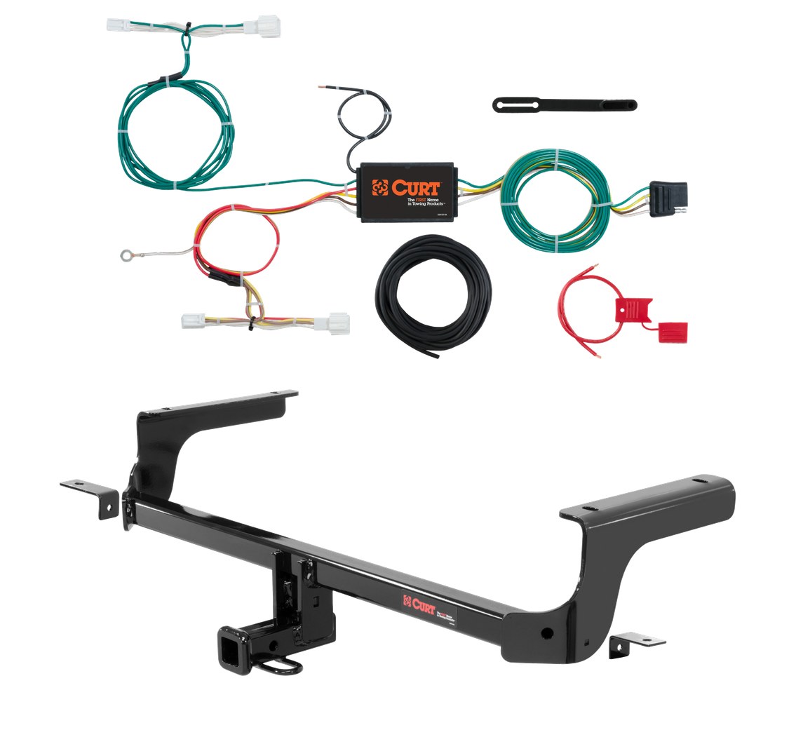 2016 - 2022 Mazda MX-5 Miata Curt 1-1/4", Class 1 Trailer Tow Hitch + 4-flat Wiring Kit 11435 thumbnail 0