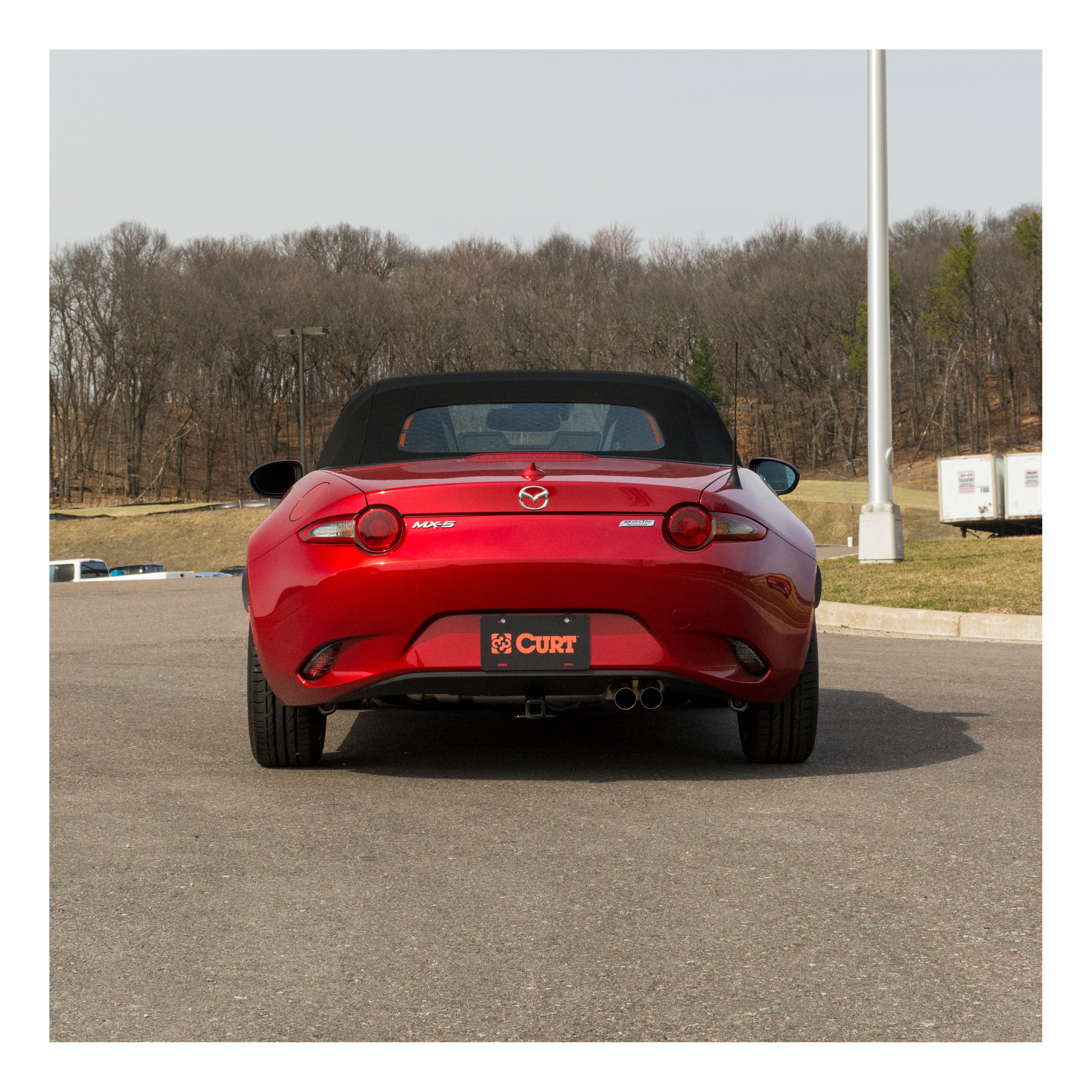 2016 - 2022 Mazda MX-5 Miata Curt 1-1/4", Class 1 Trailer Tow Hitch + 4-flat Wiring Kit 11435 thumbnail 8