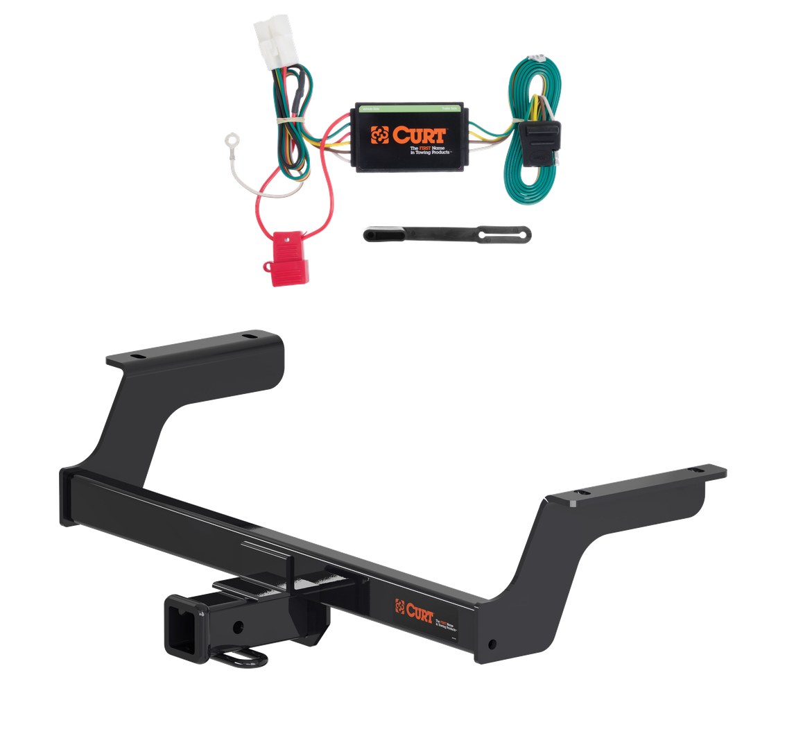 2018 - 2023 Subaru Crosstrek Excluding hybrid Curt 2", Class 3 Trailer Tow Hitch + 4-flat Wiring Kit 13382 thumbnail 0