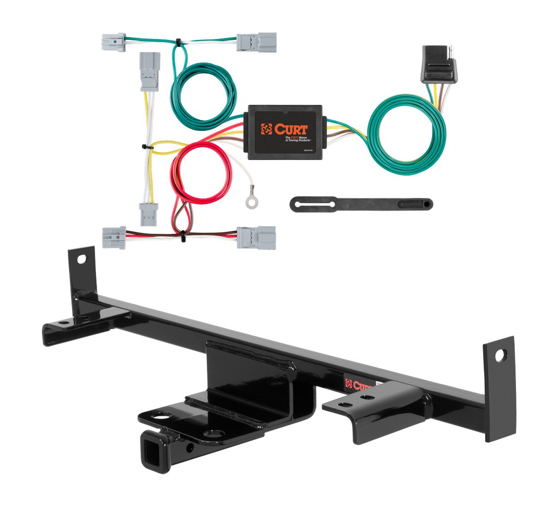 2004 - 2009 Mazda 3 Hatchback, excluding Mazda Speed Curt 1-1/4", Class 1 Trailer Tow Hitch + 4-flat Wiring Kit 11386 thumbnail 0