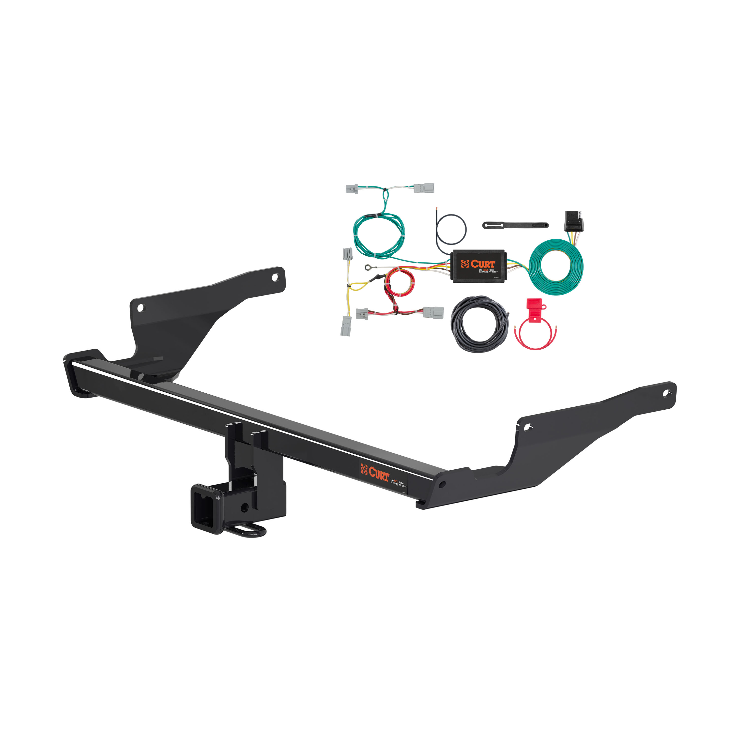 2016 Mazda CX-5 Excluding diesel Curt 2", Class 3 Trailer Tow Hitch + 4-flat Wiring Kit 13315 thumbnail 0