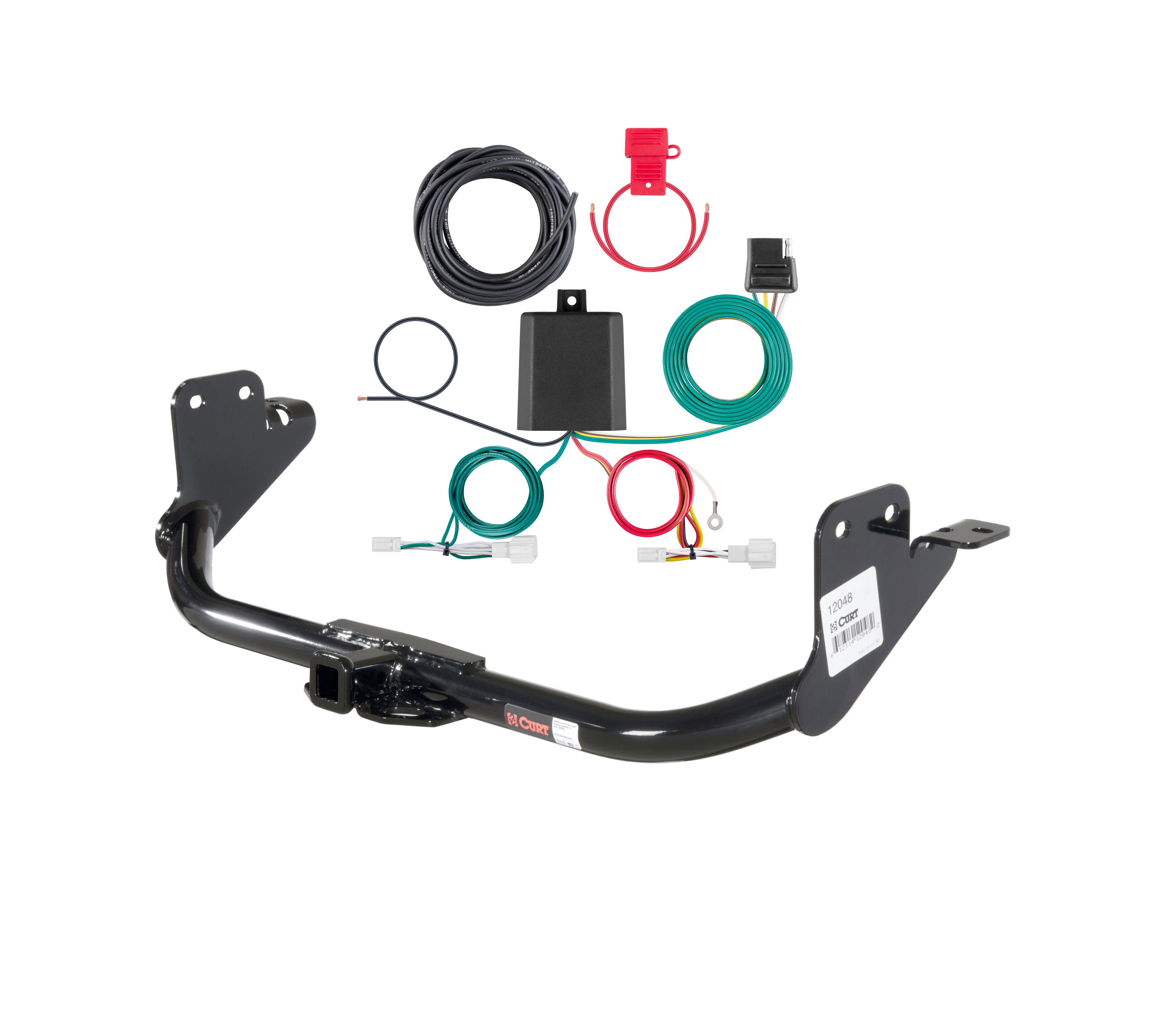 20 - 24 Mitsubishi Outlander Sport Curt 1-1/4", Class 2 Trailer Tow Hitch + 4-flat Wiring Kit 12048 thumbnail 0