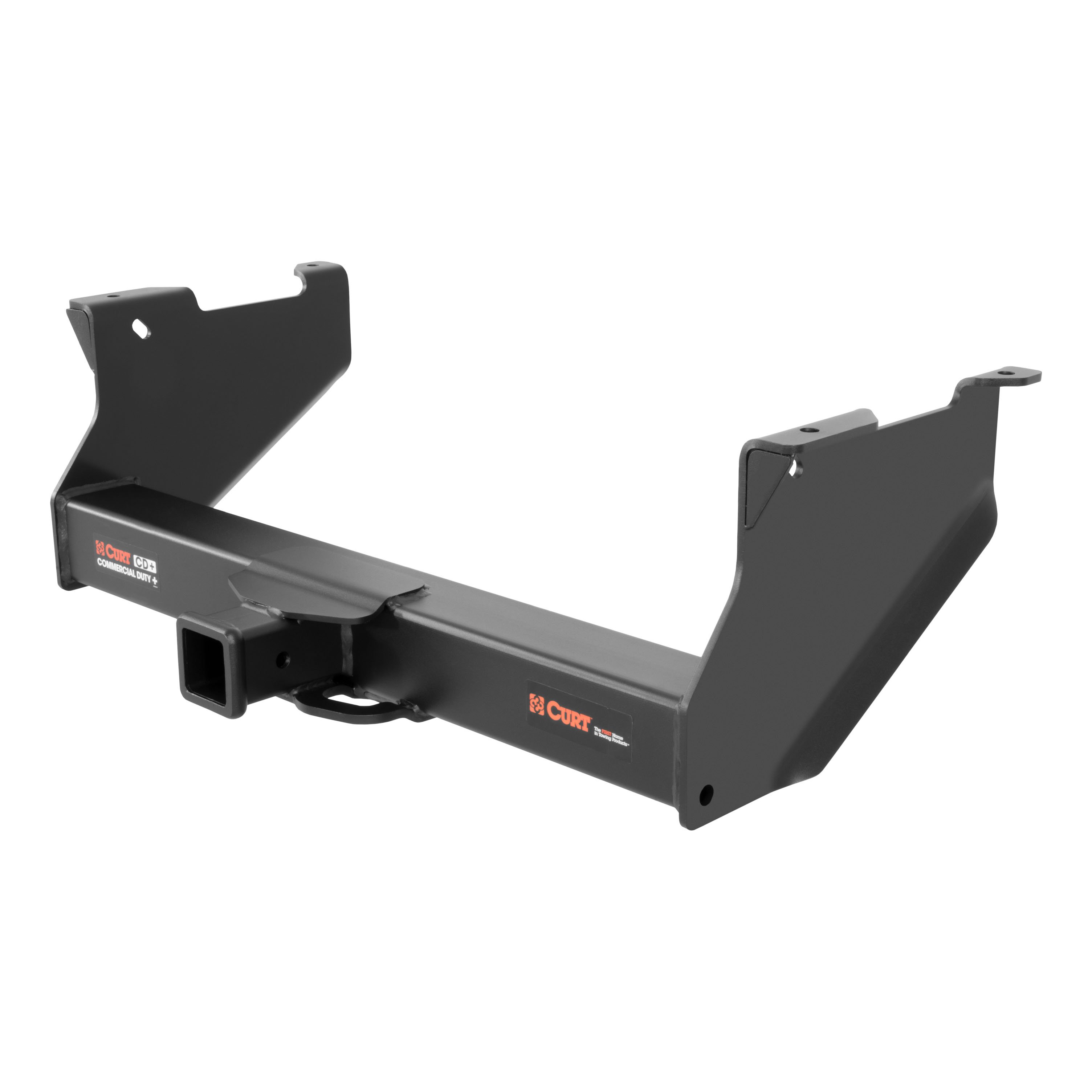 2016 - 2024 RAM 2500 6' bed, with or without factory receiver Curt 2-1/2", Class 5 Trailer Tow Hitch + 4-flat Wiring Kit 15801 thumbnail 2