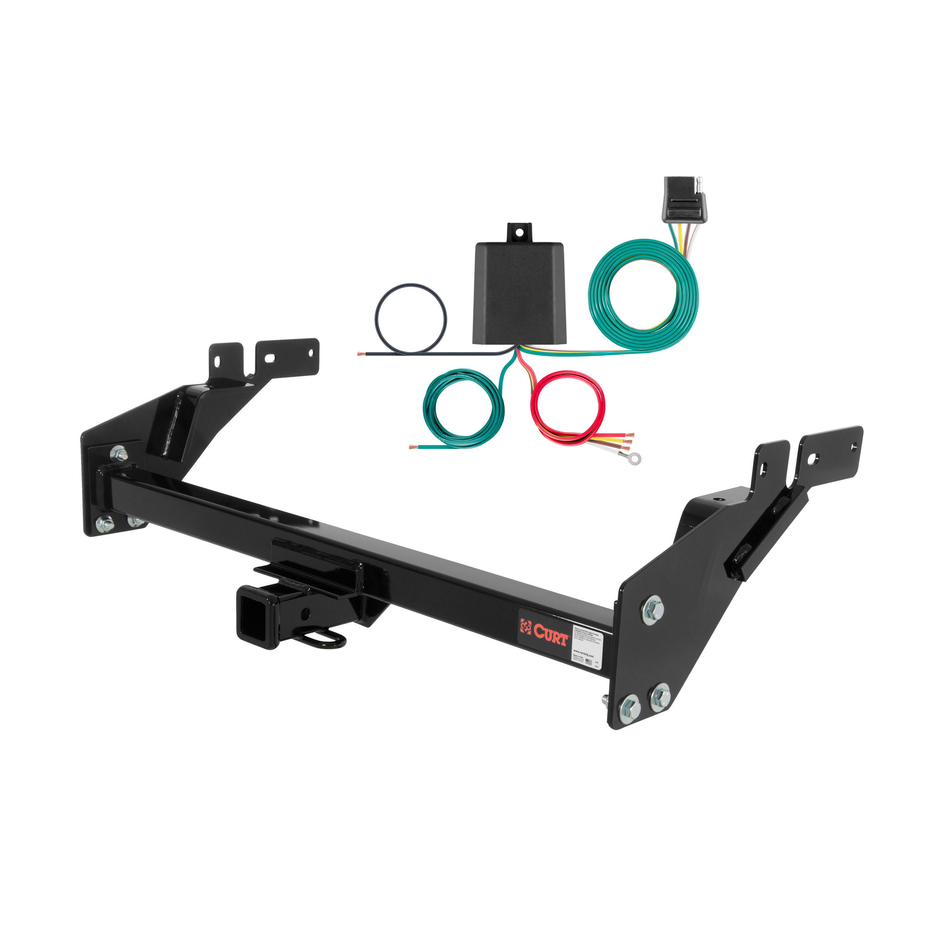 87 - 91 Toyota 4Runner Curt 2", Class 3 Trailer Tow Hitch + 4-flat Wiring Kit 13024 thumbnail 0