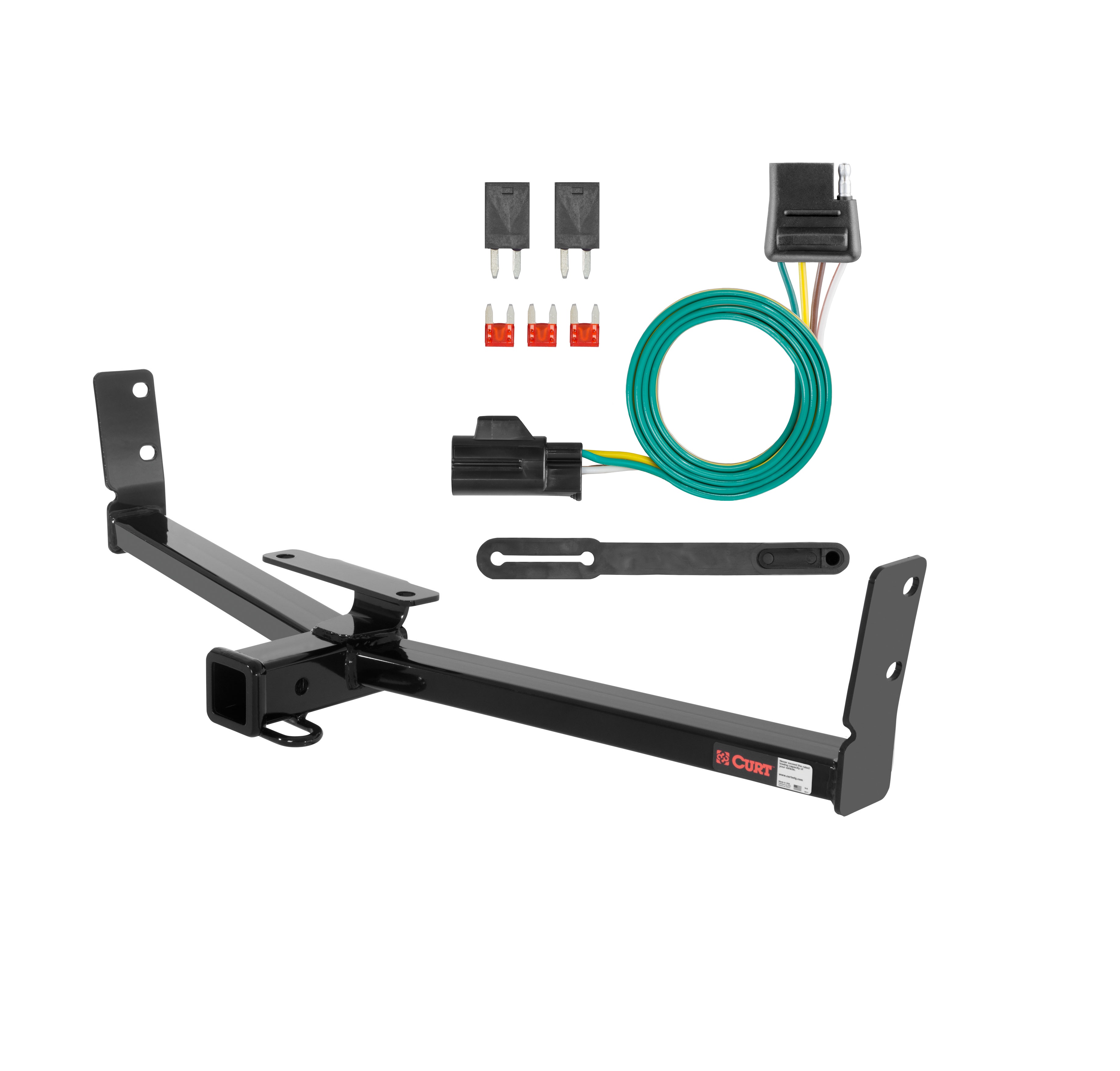 07 - 09 Suzuki XL-7  Curt 2", Class 3 Trailer Tow Hitch + 4-flat Wiring Kit 13518 thumbnail 0