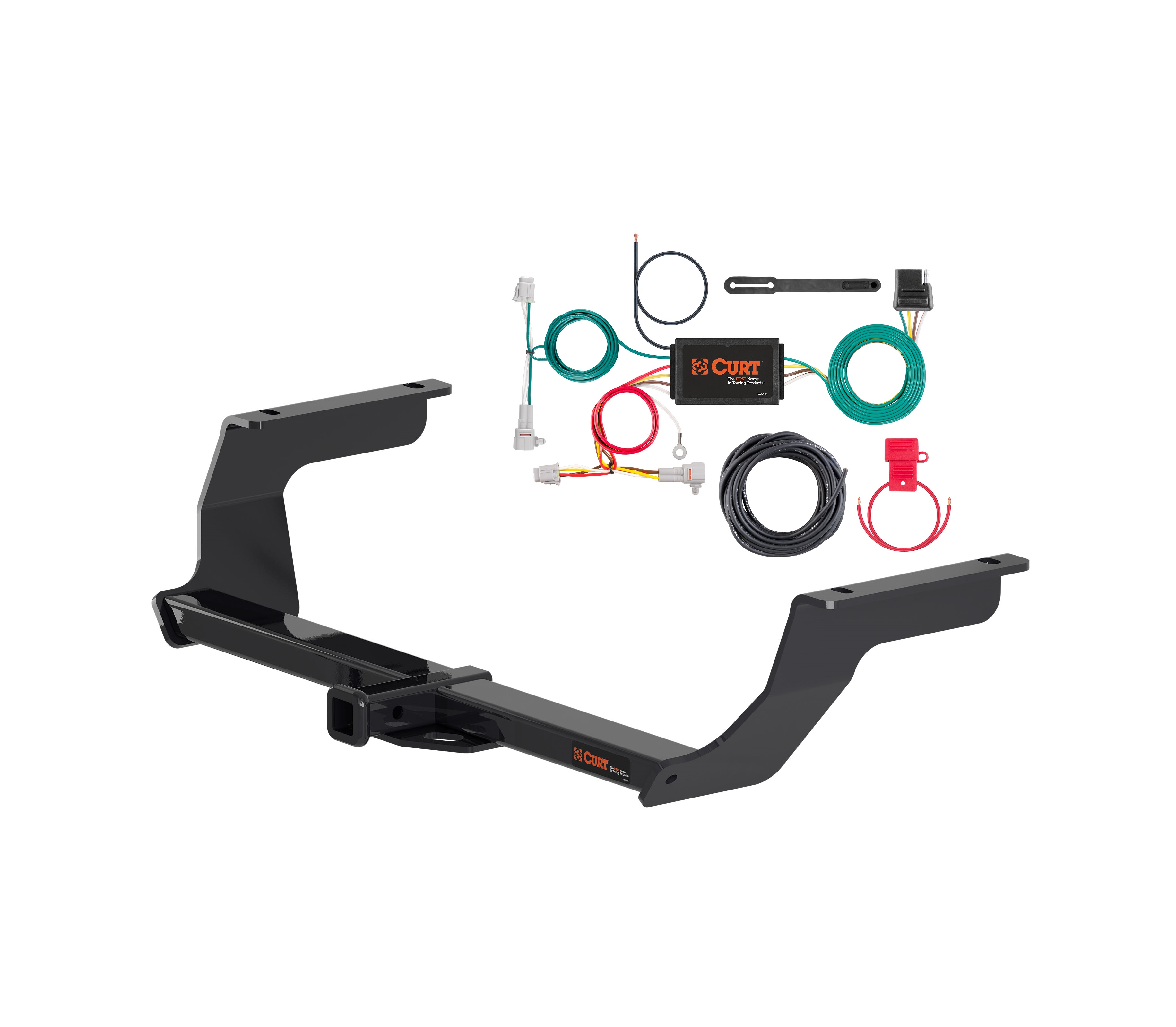 17 - 23 Subaru Impreza Hatchback, single exhaust Curt 1-1/4", Class 1 Trailer Tow Hitch + 4-flat Wiring Kit 11465 thumbnail 0