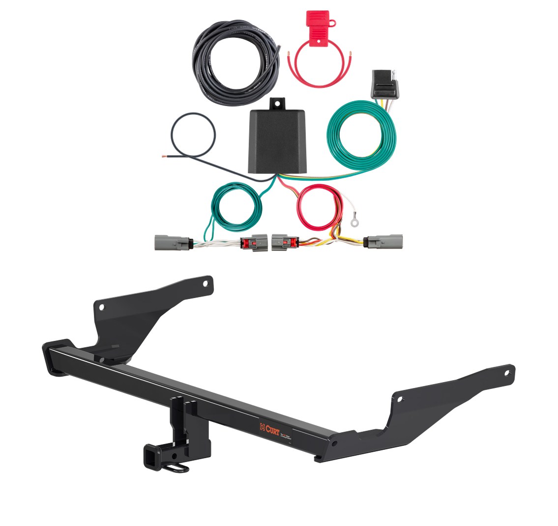 2022 - 2024 Mazda CX-5 Curt 1-1/4", Class 2 Trailer Tow Hitch + 4-flat Wiring Kit 12170 thumbnail 0