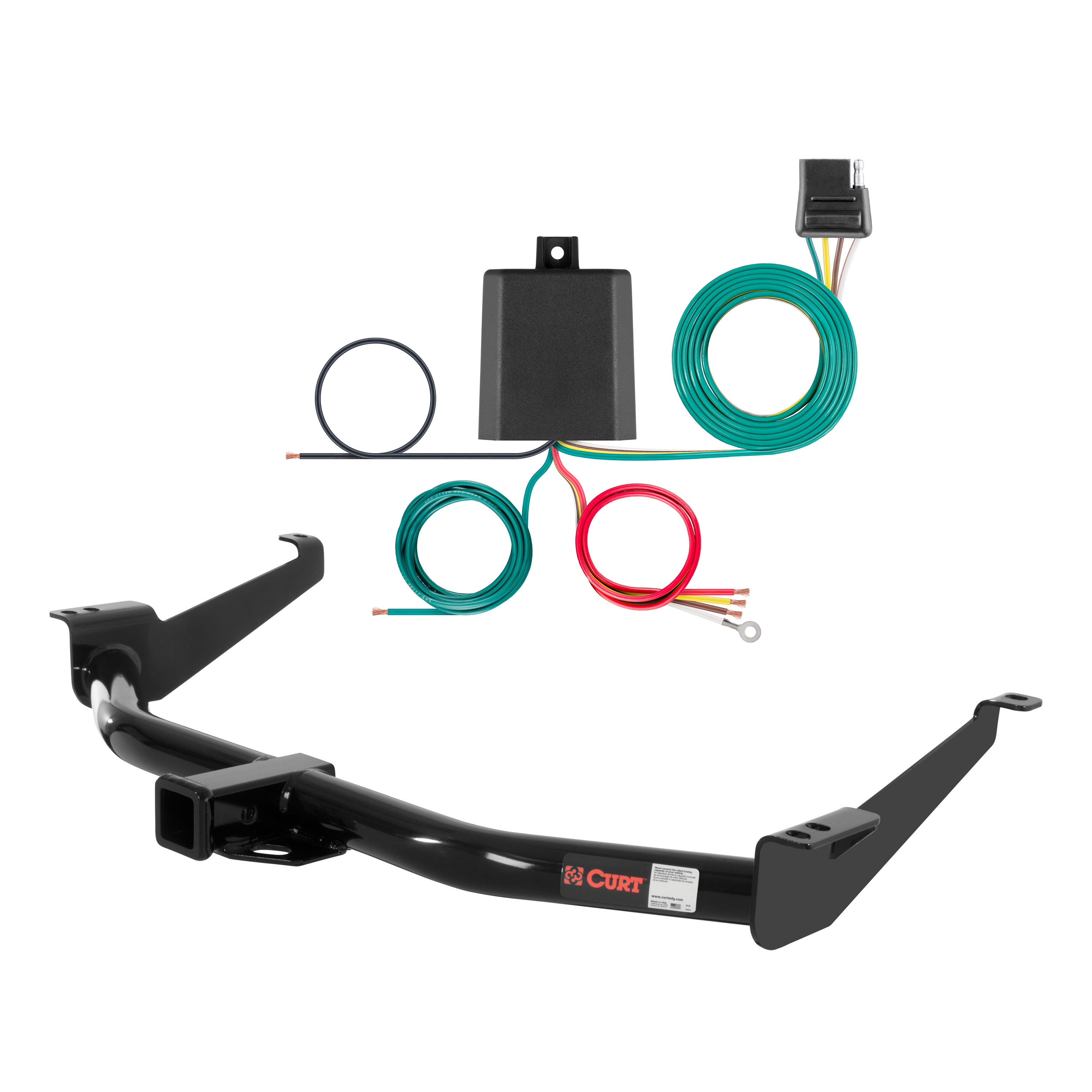 2004 Nissan Pathfinder Armada Curt 2", Class 3 Trailer Tow Hitch + 4-flat Wiring Kit 13188 thumbnail 0