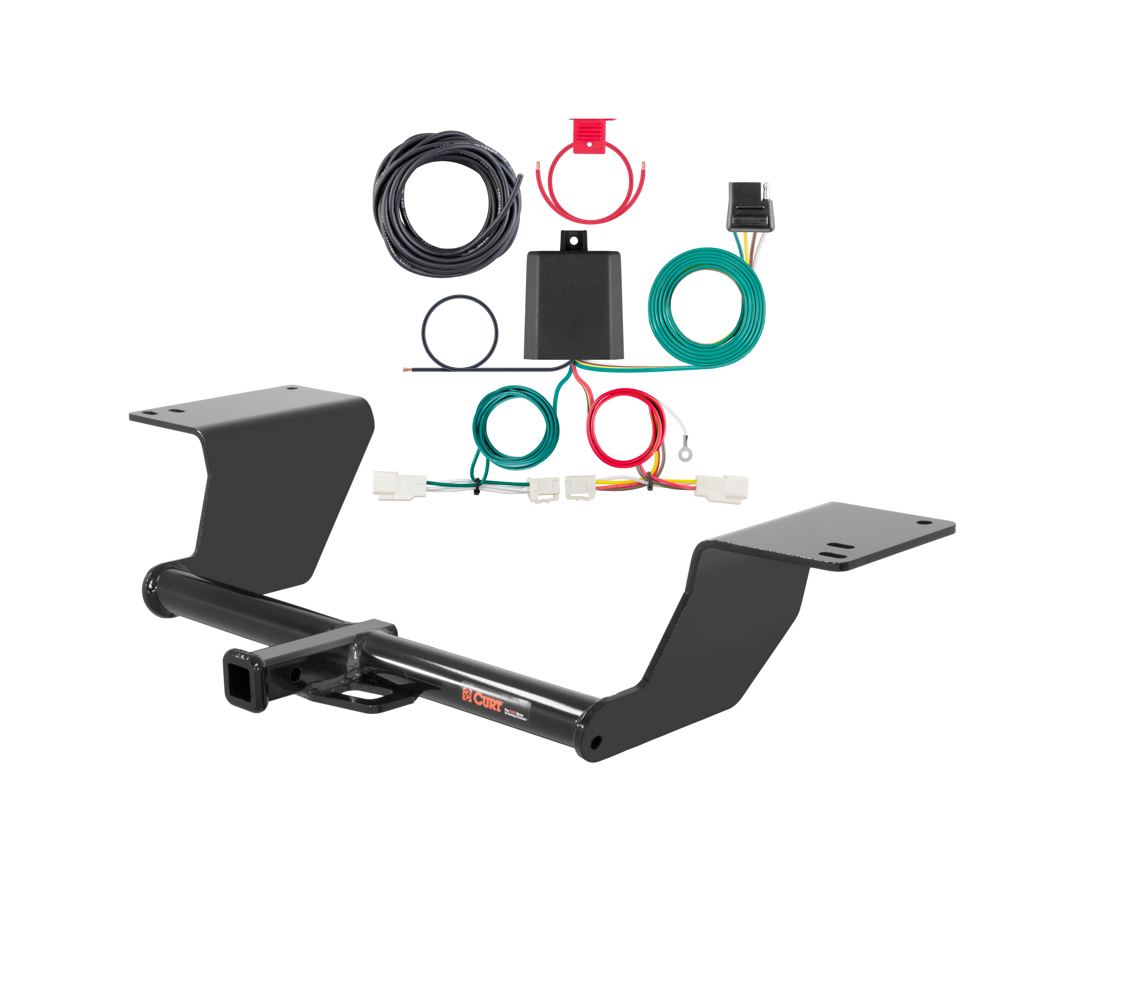 13 - 18 Toyota Avalon Curt 1-1/4", Class 2 Trailer Tow Hitch + 4-flat Wiring Kit 12107 thumbnail 0