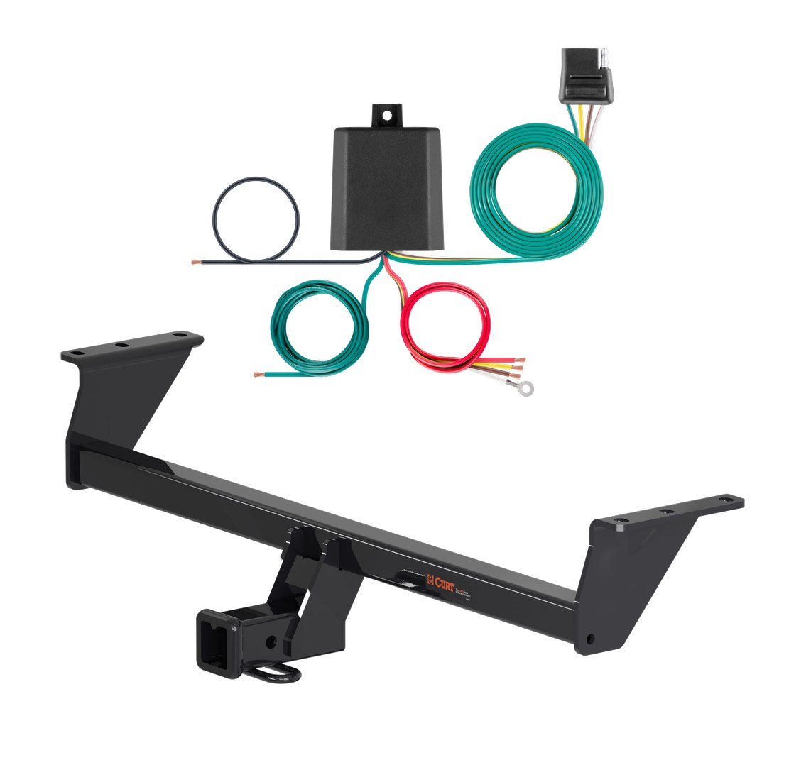 2017 - 2023 Nissan Qashqai Curt 2", Class 3 Trailer Tow Hitch + 4-flat Wiring Kit 13377 thumbnail 0