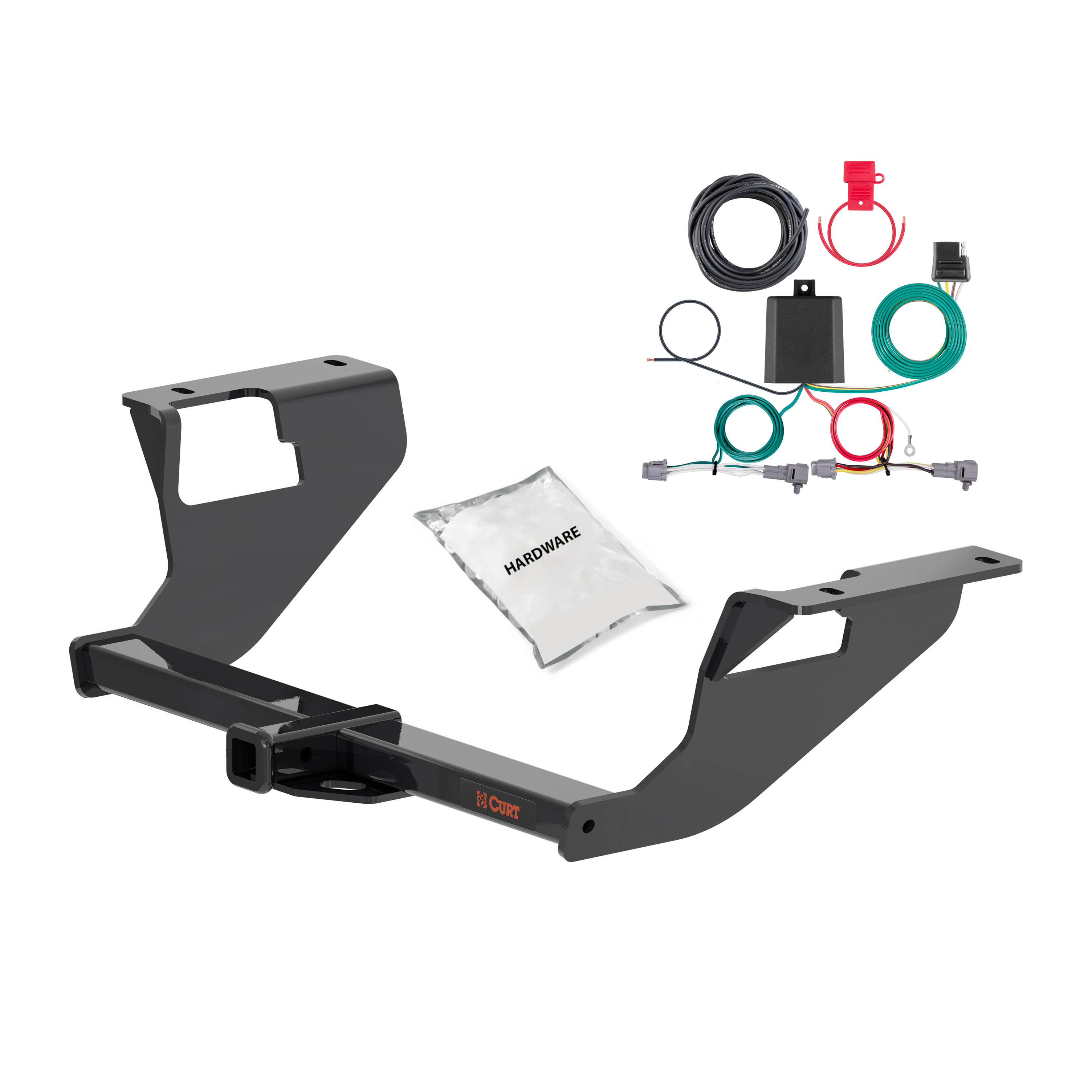 22 - 24 Subaru WRX Curt 1-1/4", Class 1 Trailer Tow Hitch + 4-flat Wiring Kit 11663 thumbnail 0