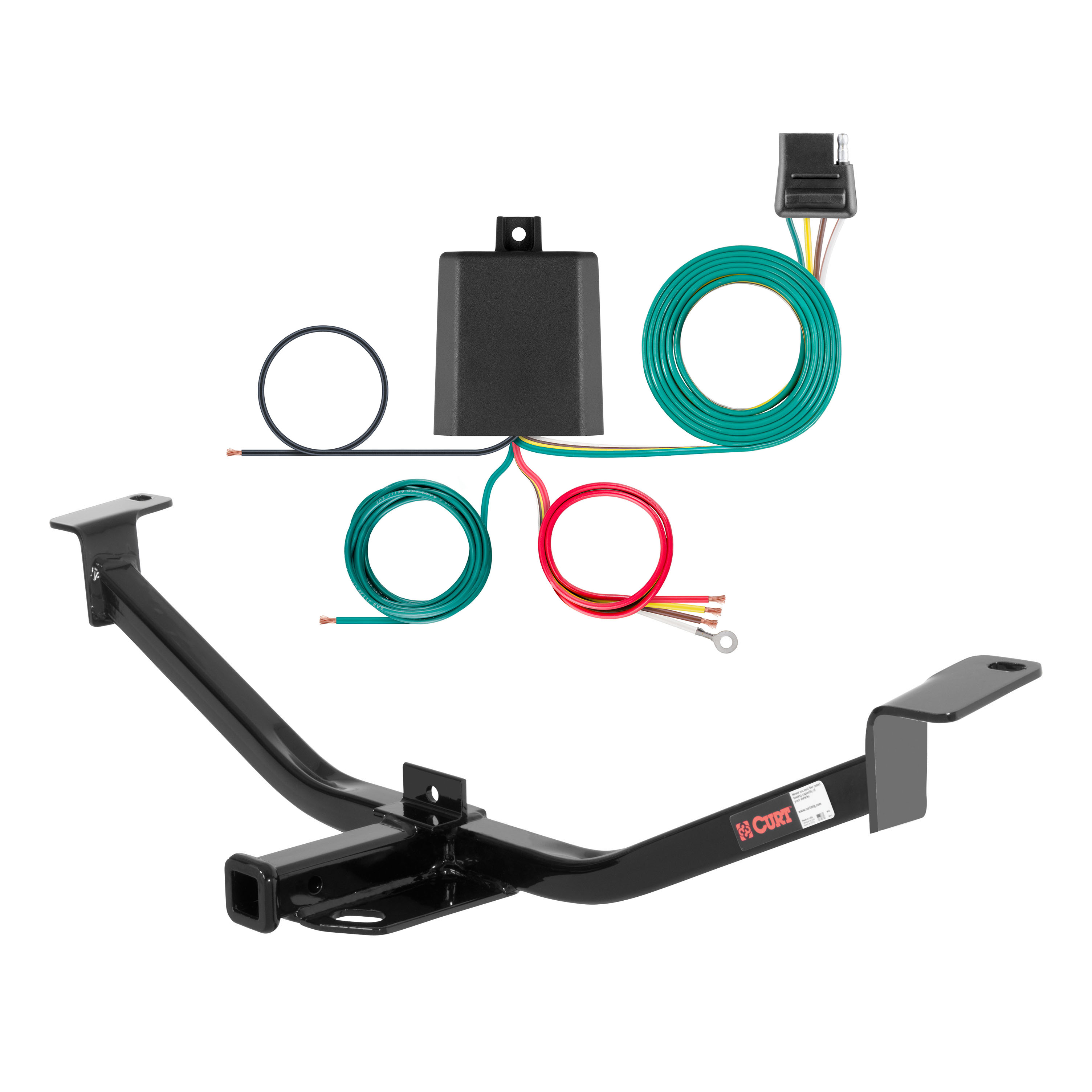 12 - 13 Suzuki SX4 Hatchback Curt 1-1/4", Class 1 Trailer Tow Hitch + 4-flat Wiring Kit 11443 thumbnail 0