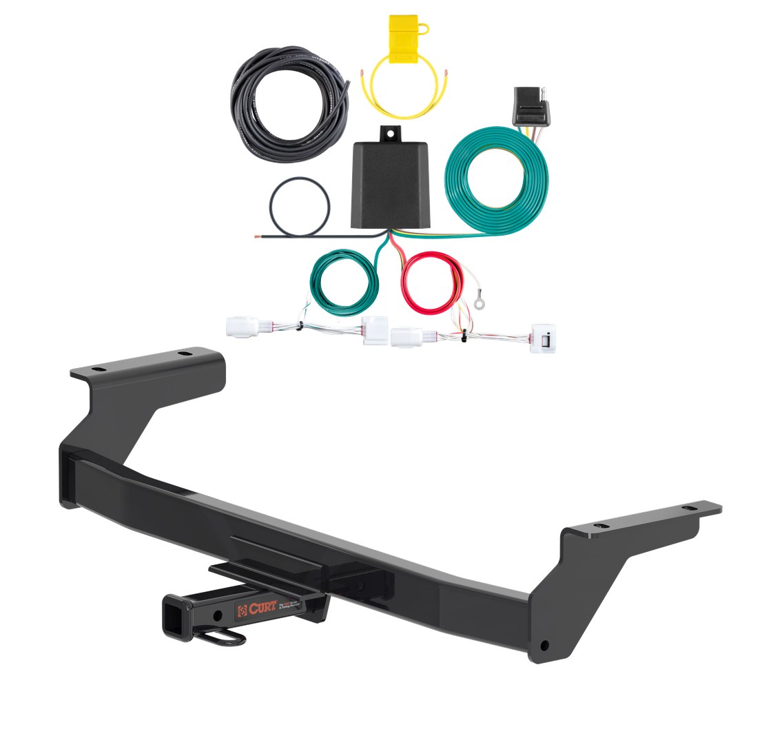 2020 - 2026 Mazda CX-30 Curt 1-1/4", Class 1 Trailer Tow Hitch + 4-flat Wiring Kit 11599 thumbnail 0