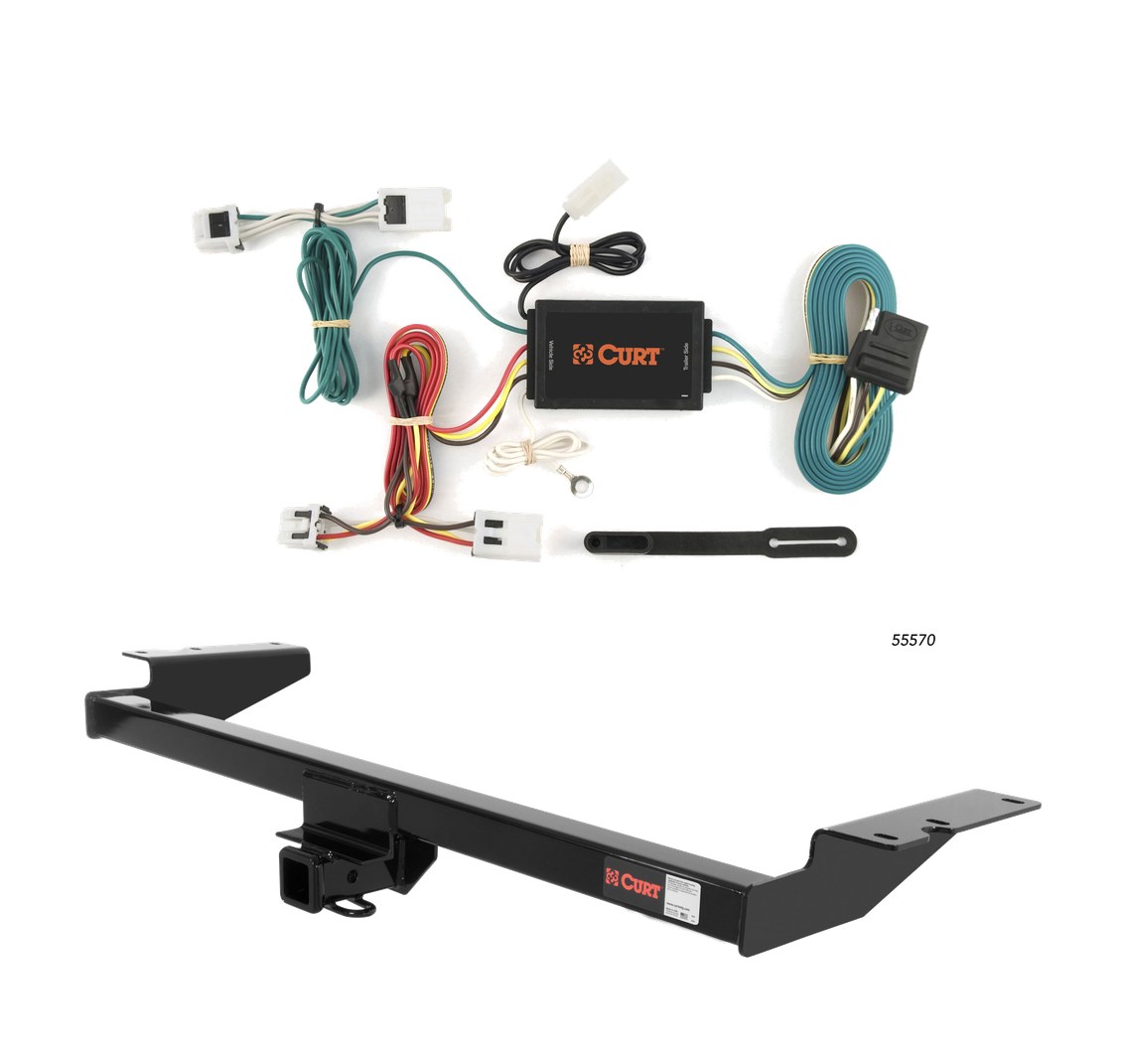 2004 - 2009 Nissan Quest Curt 2", Class 3 Trailer Tow Hitch + 4-flat Wiring Kit 13563 thumbnail 0