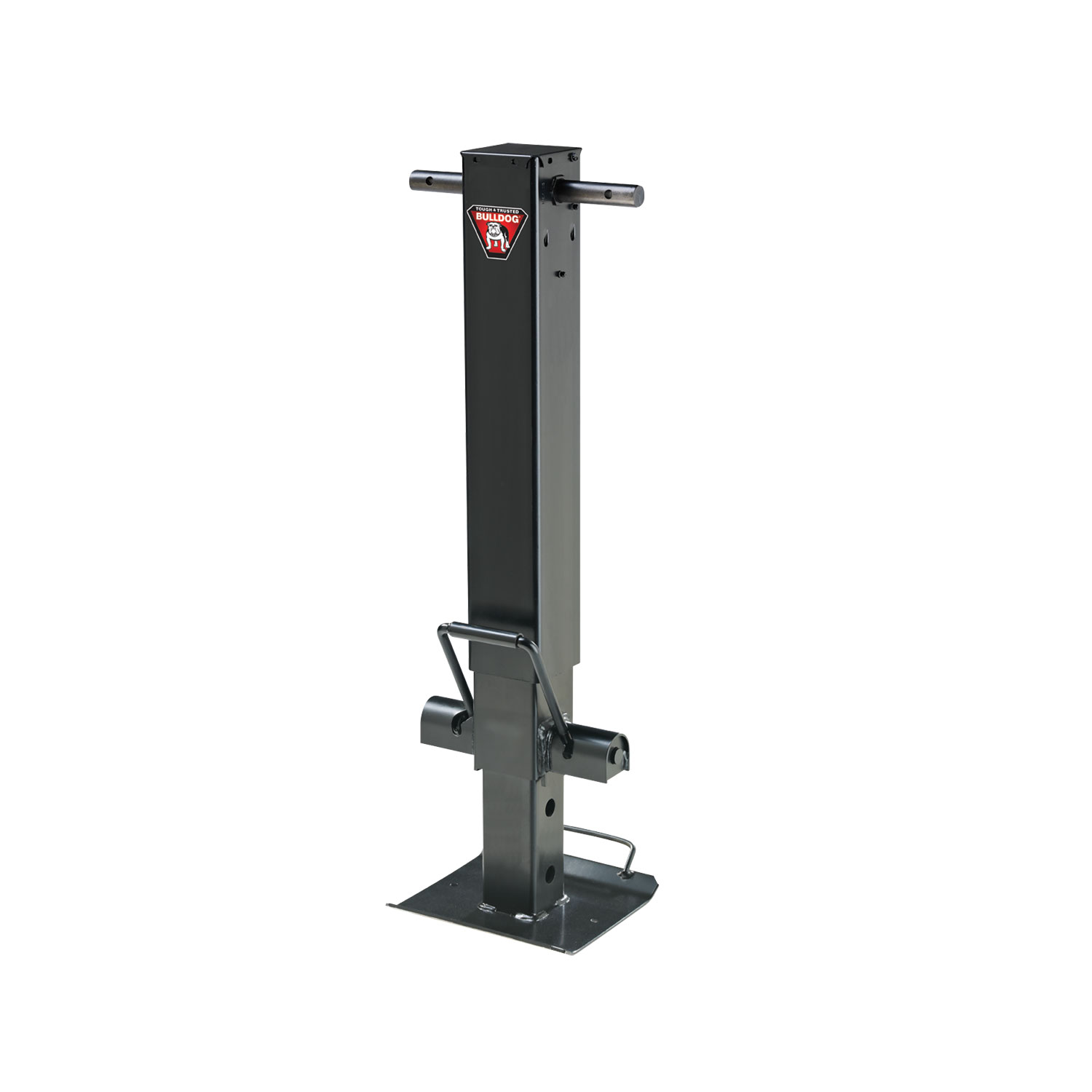 Bulldog Twin Cam  HD Square Trailer Jack, 25,000 lbs. Support Capacity, Side Wind, 12-1/2 in. Travel, No Handle thumbnail 0