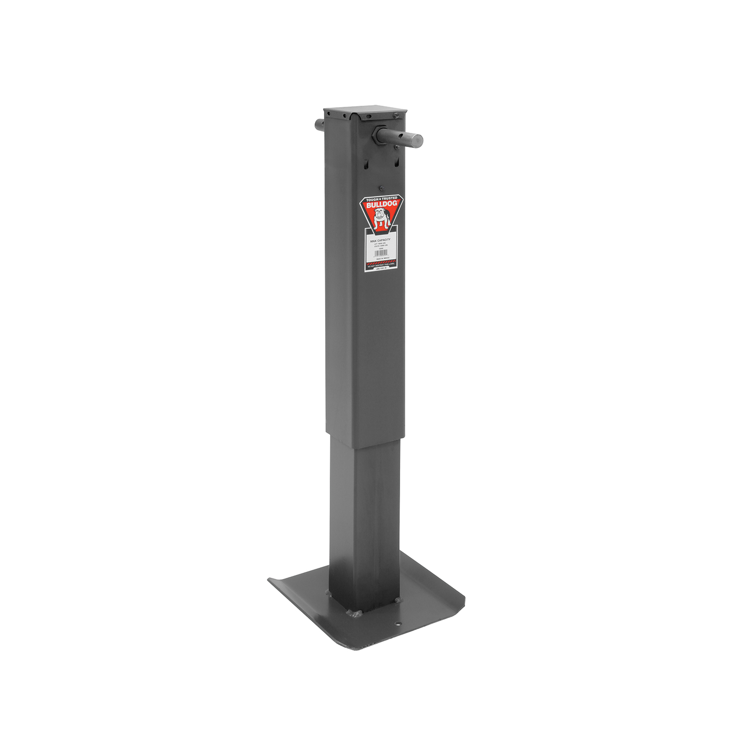 Bulldog HD Square Trailer Jack, 12,000 lbs. Support Capacity, Side Wind, 12-1/2 in. Travel, No Handle BD182500 thumbnail 0