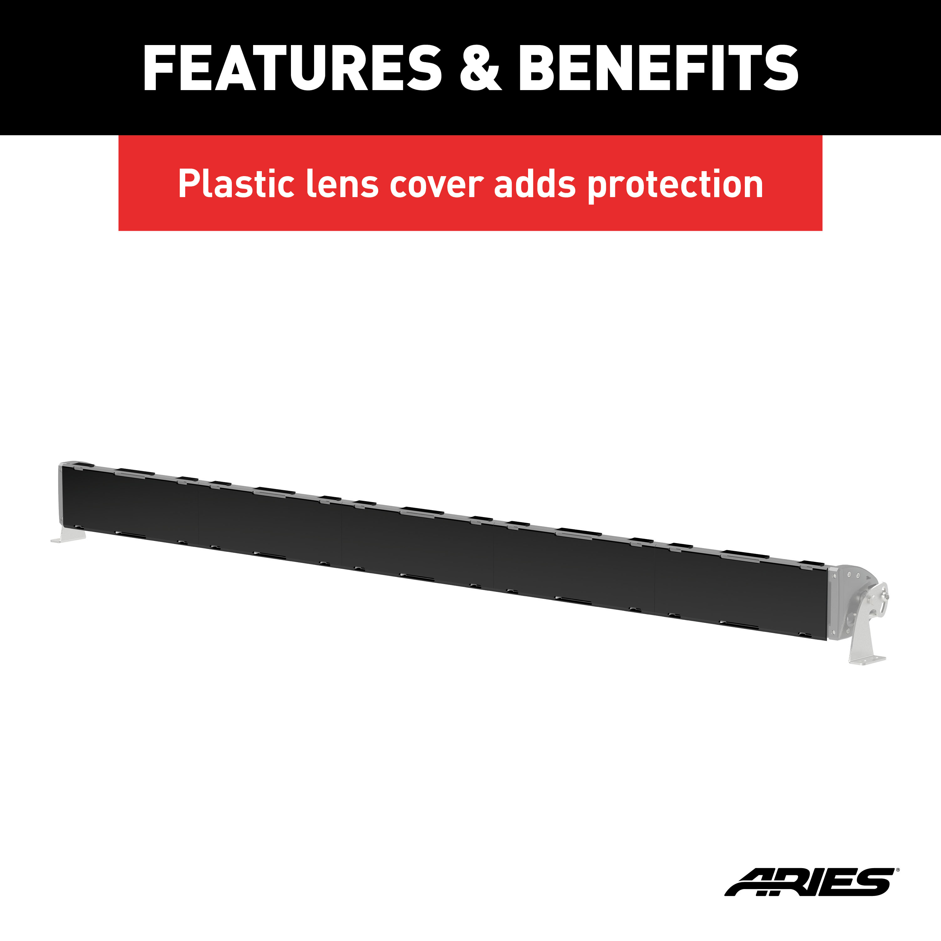 ARIES 1501279 50-Inch LED Light Bar Covers, 5 Pieces thumbnail 2