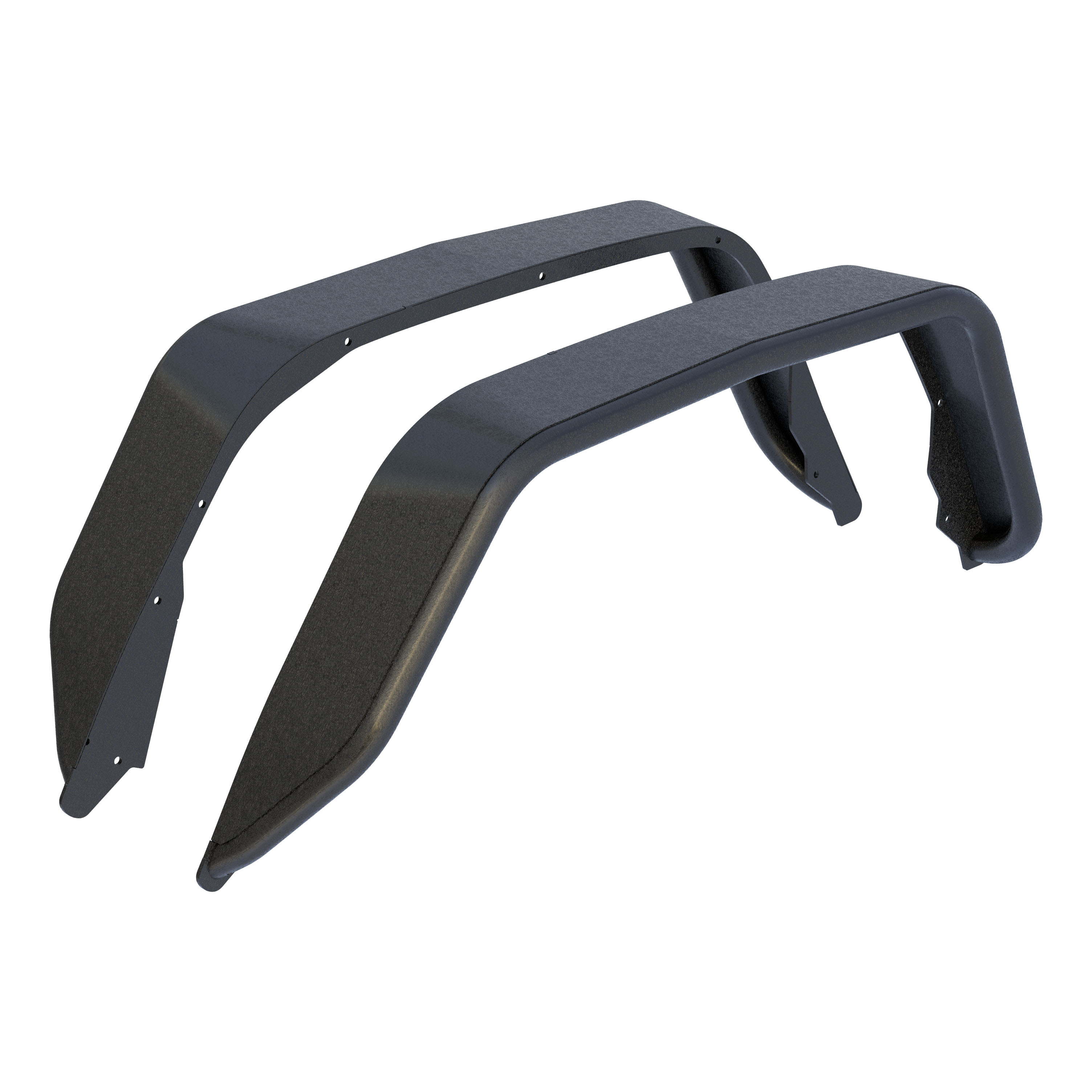 ARIES 2500207 Black Aluminum Rear Jeep Gladiator JT Fender Flares thumbnail 0