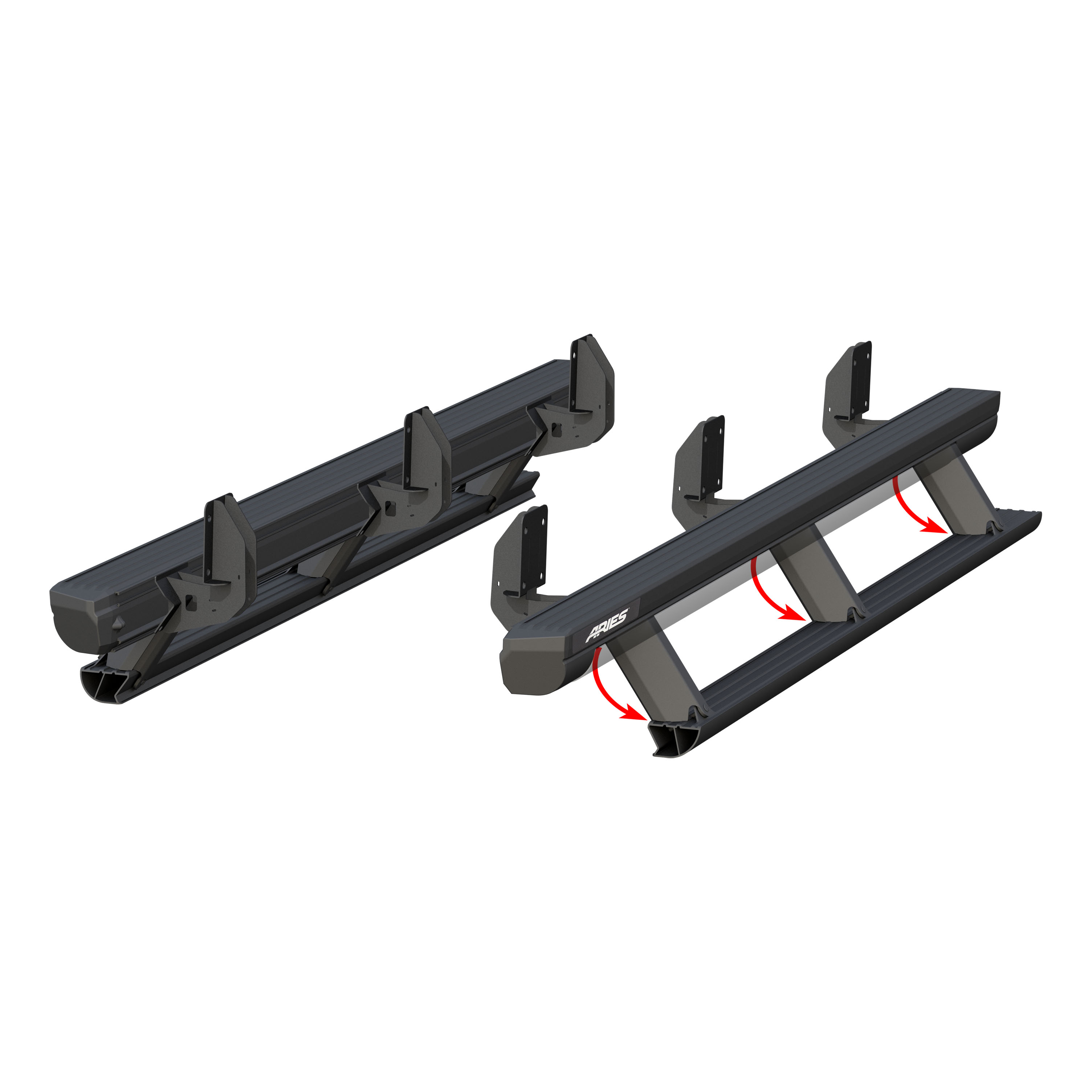 ARIES 3048324 ActionTrac 87.6-Inch Retractable Powered Running Boards, Fits Select Ford F-250, F-350, F-450 Super Duty Crew Cab thumbnail 2
