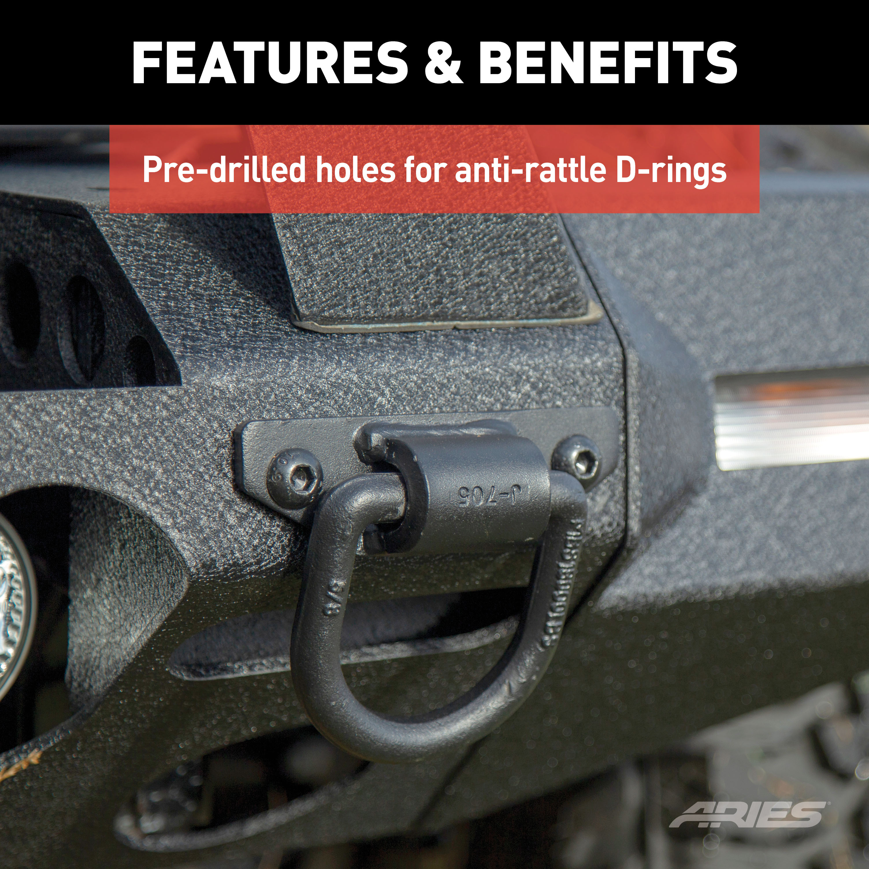 ARIES 2082099 TrailChaser Black Aluminum Front Bumper with Brush Guard and Winch Mount, Select Jeep Wrangler JL, Gladiator thumbnail 6