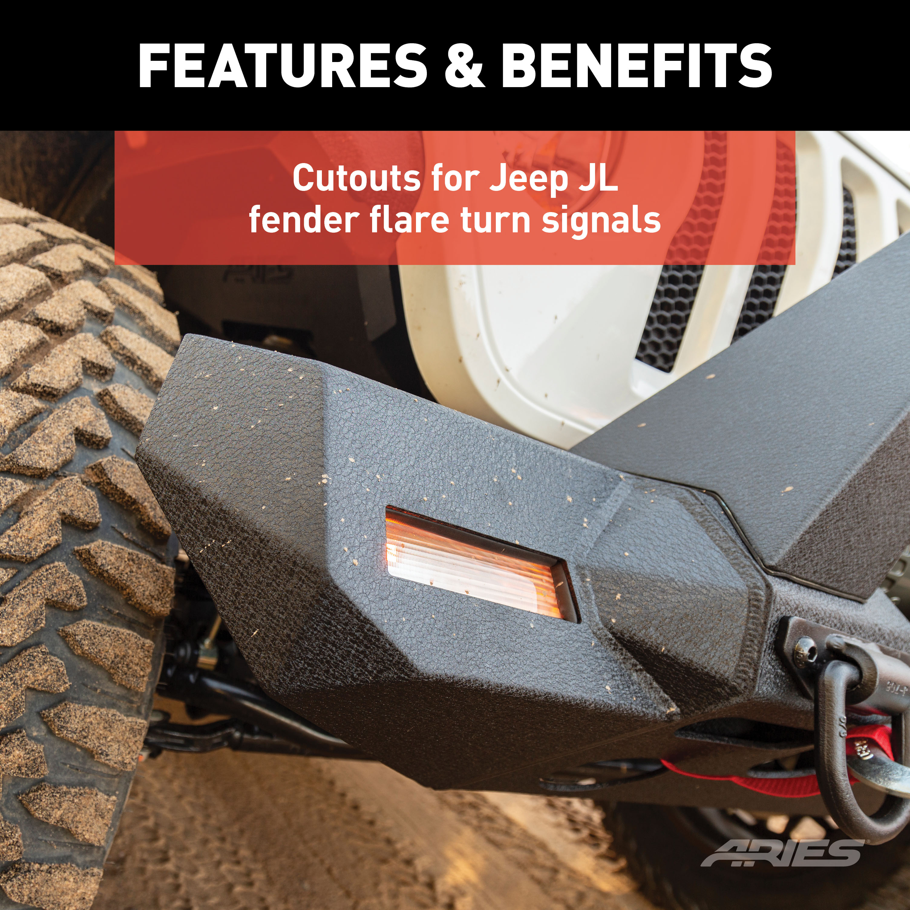 ARIES 2082099 TrailChaser Black Aluminum Front Bumper with Brush Guard and Winch Mount, Select Jeep Wrangler JL, Gladiator thumbnail 4