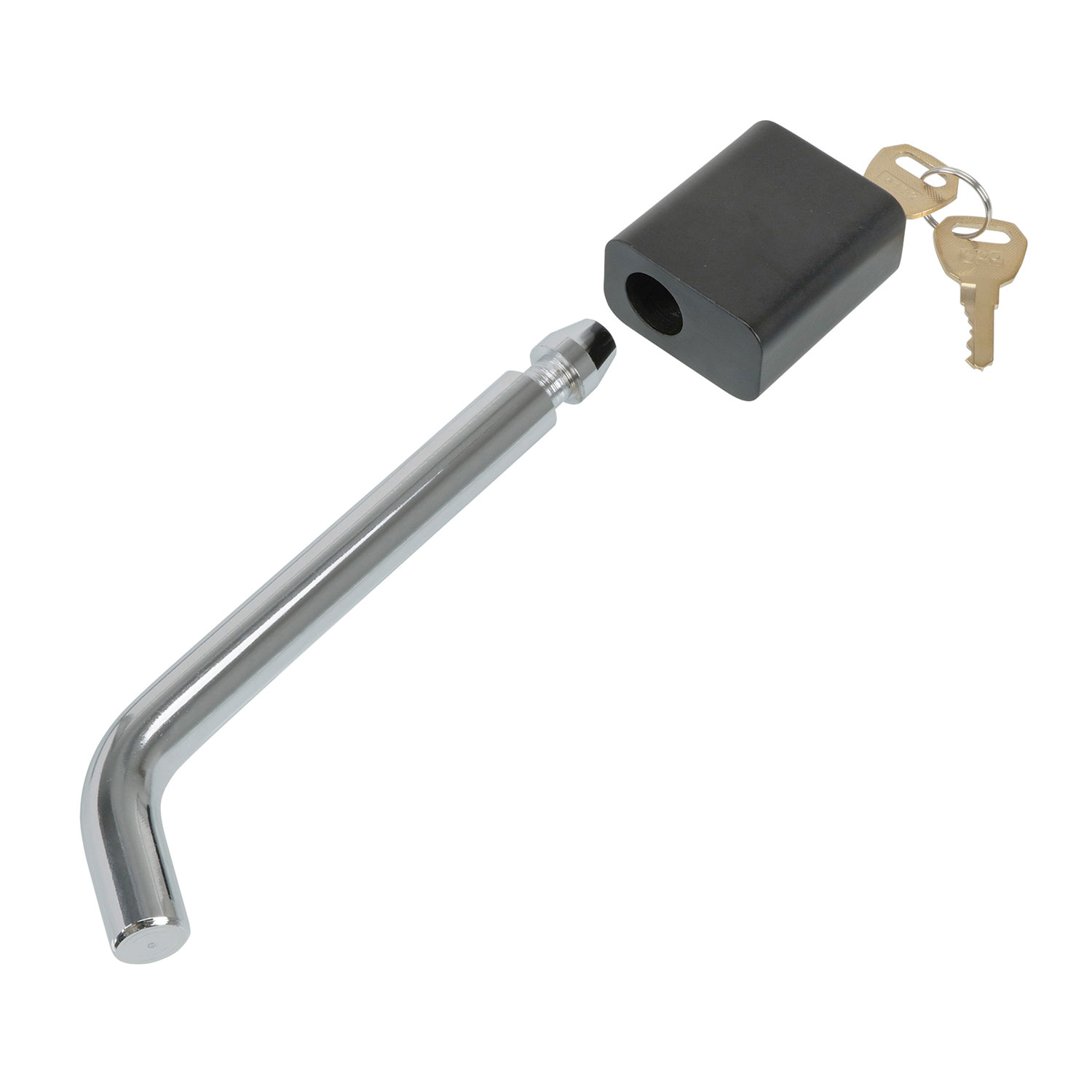 Draw-tite Trailer Hitch Lock, Fits 2 in. & 2-1/2 in. Receivers, 5/8 in. Pin Diameter, Bent Pin thumbnail 0