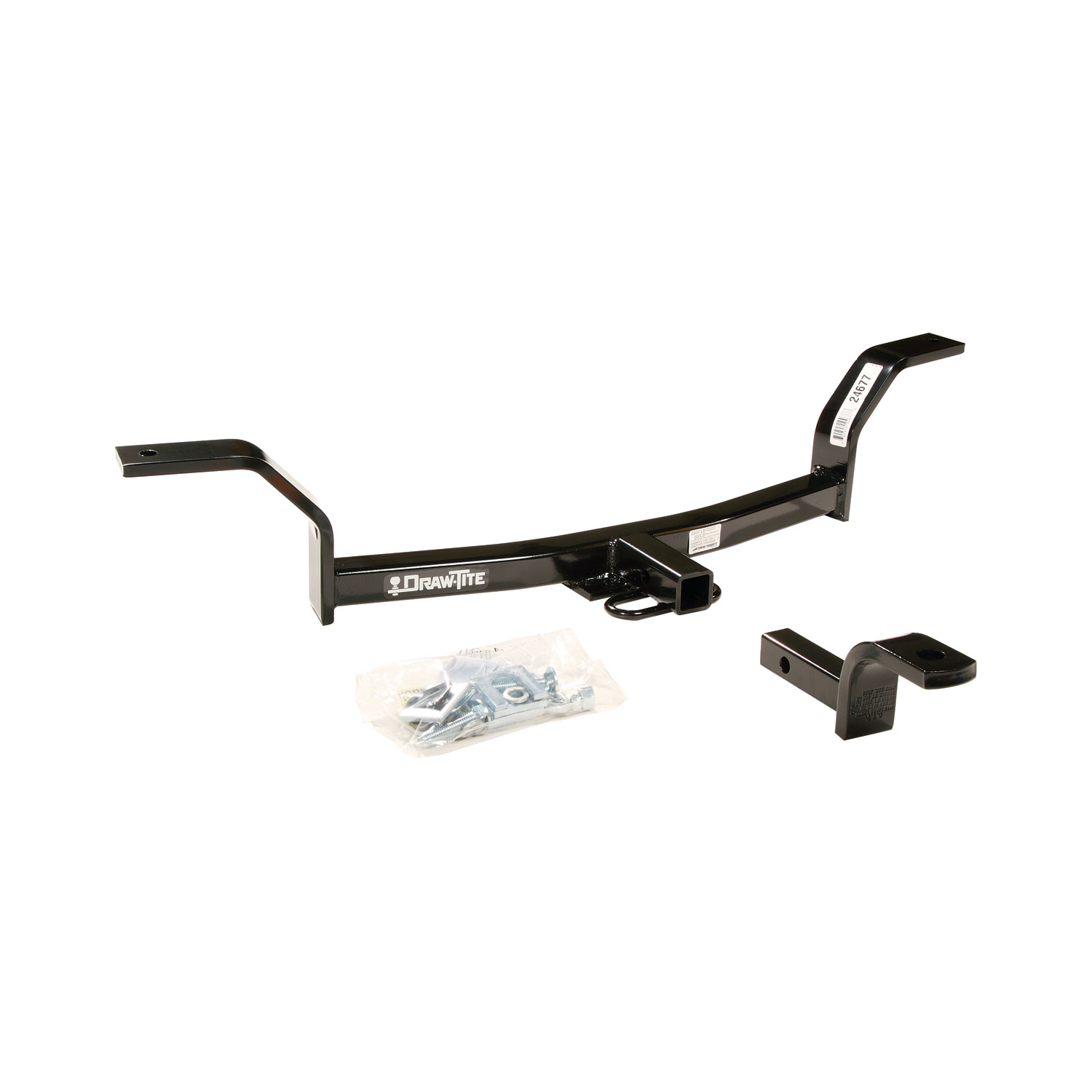Draw-tite Class 1 Trailer Hitch, 1-1/4" Square Receiver, Black for Select Acura EL, Honda Civic 24677 thumbnail 8