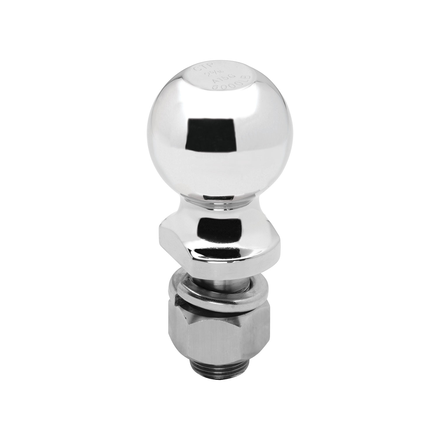 Draw-tite Trailer Hitch Ball, 2-5/16 in. Diameter, 6,000 lbs. Capacity, 1 in. Shank Dia, 2-1/8 in. Shank Length, Stainless Steel thumbnail 0