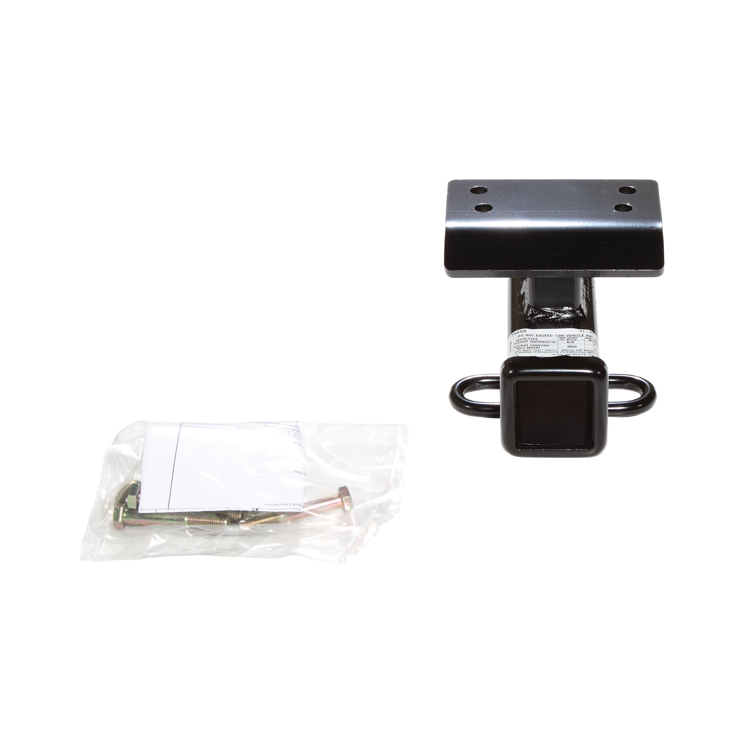 Draw-tite Class 3 Trailer Hitch, 2" Square Receiver, Black for Select Volkswagen Tiguan 75658 thumbnail 6