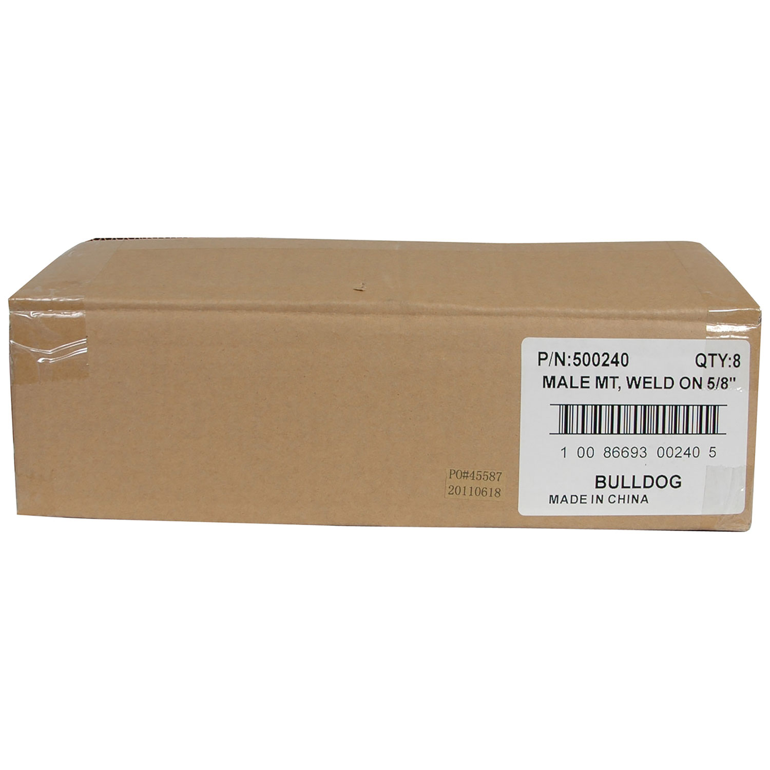 Bulldog Trailer Jack Replacement Part, Swivel Trailer Mount, Tubular Male Weld-On for 5/8 in. Pull Pin thumbnail 7