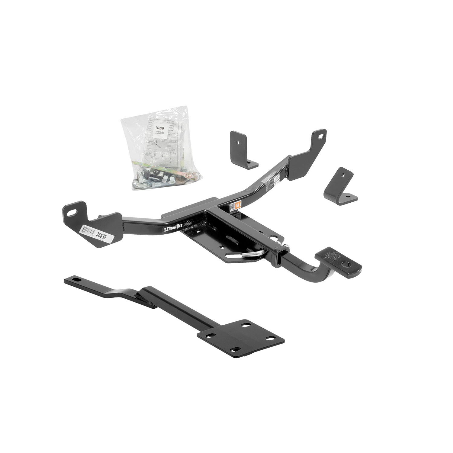 Draw-tite Class 2 Trailer Hitch, 1-1/4" Square Receiver, Black for Select Buick LaCrosse, Buick Regal, Cadillac XTS, Chevrolet Impala, Chevrolet Malibu, Chevrolet Malibu Limited 36538 thumbnail 9