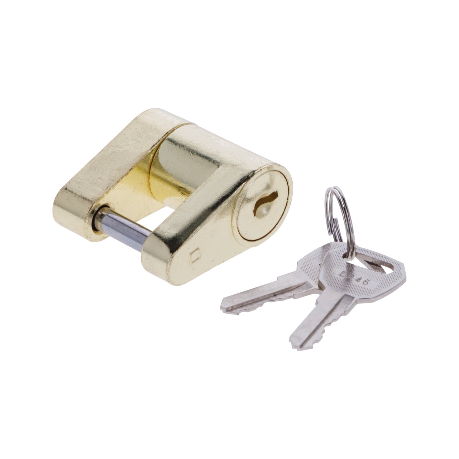 Draw-tite Trailer Coupler Lock, Brass thumbnail 0