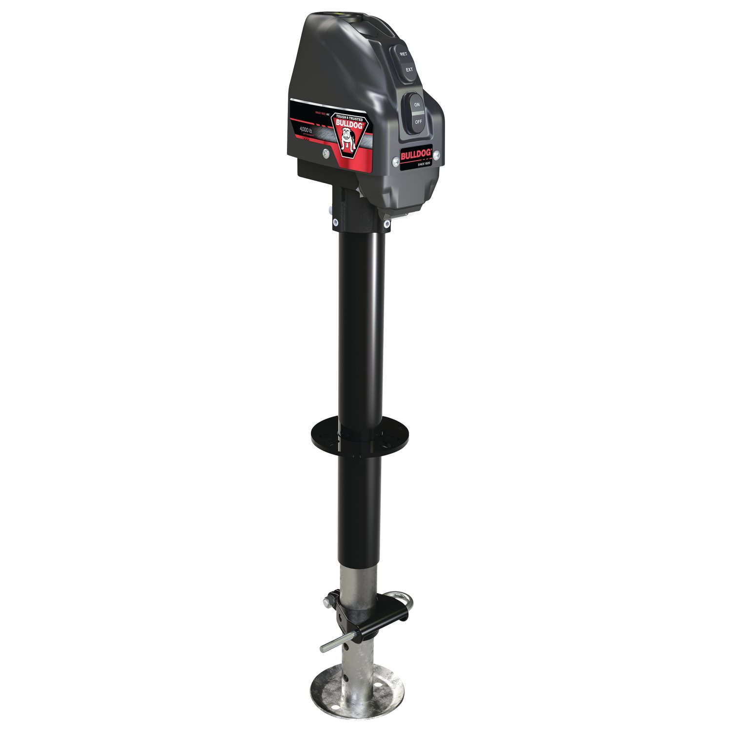 Bulldog Powered Trailer Jack, A-Frame, 4,000 lbs. Lift Capacity, Bolt-On, 22 in. Travel BD500199 thumbnail 1