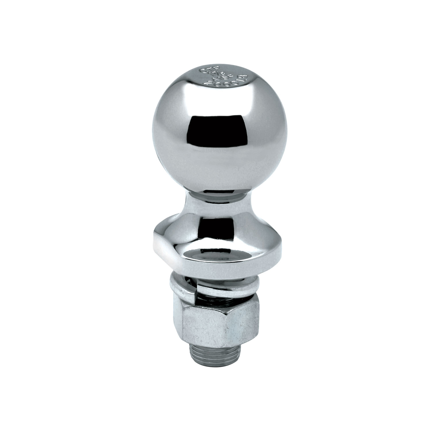 Draw-tite Trailer Hitch Ball, 1-7/8 in. Diameter, 2,000 lbs. Capacity, 1 in. Shank Dia, 2-1/8 in. Shank Length, Chrome DT63884 thumbnail 1
