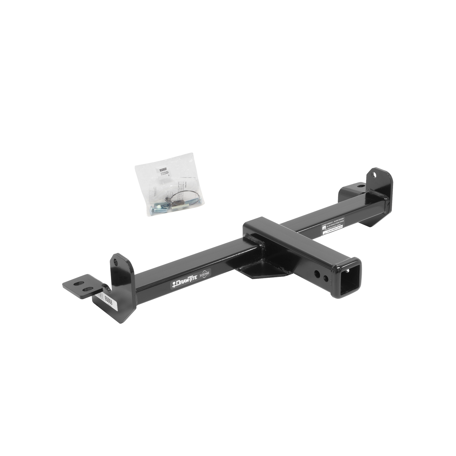 Draw-tite Front Mount Hitch Receiver, 2-Inch Receiver, Black DT65078 thumbnail 0